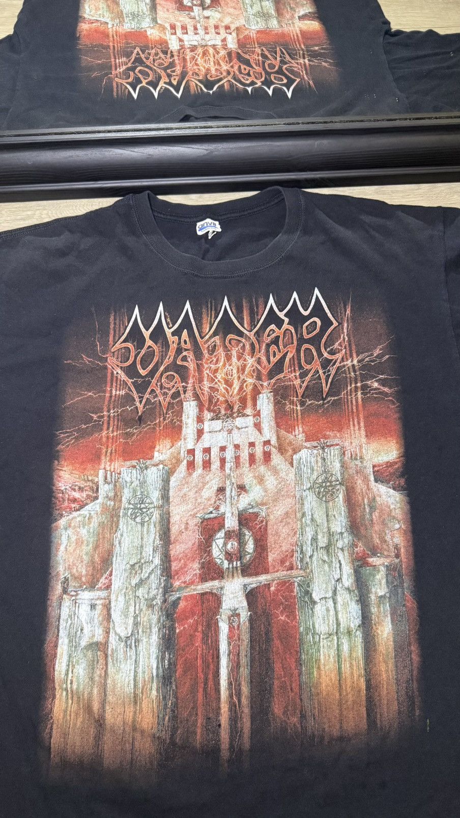 Anvil Vintage 2000s Vader “Welcome To The Morbid Reich” Band Tee Size US XL / EU 56 / 4 - 2 Thumbnail