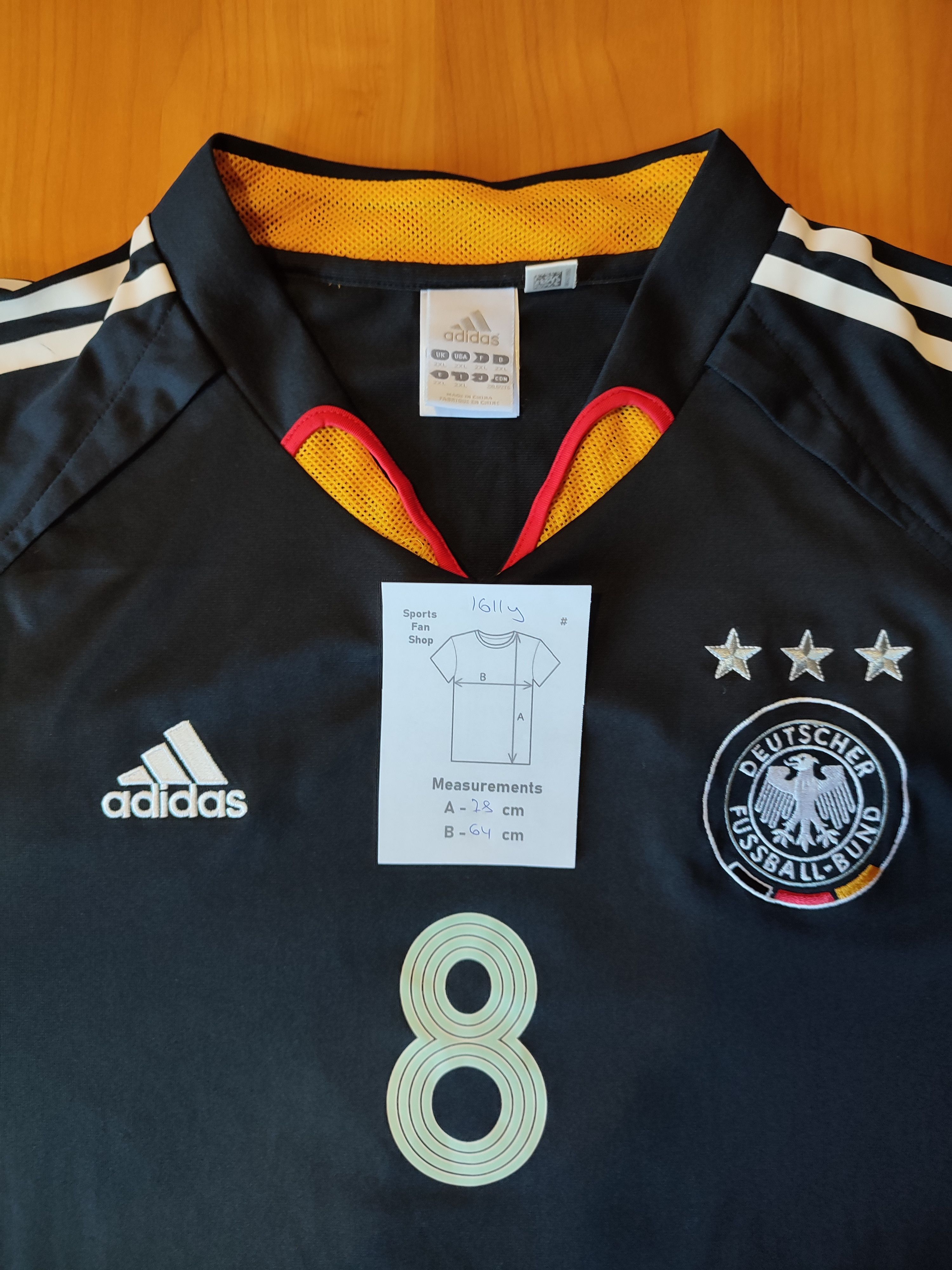 Adidas Germany 2003 2004 away soccer shirt jersey kit tee Frings Size US XXL / EU 58 / 5 - 3 Thumbnail