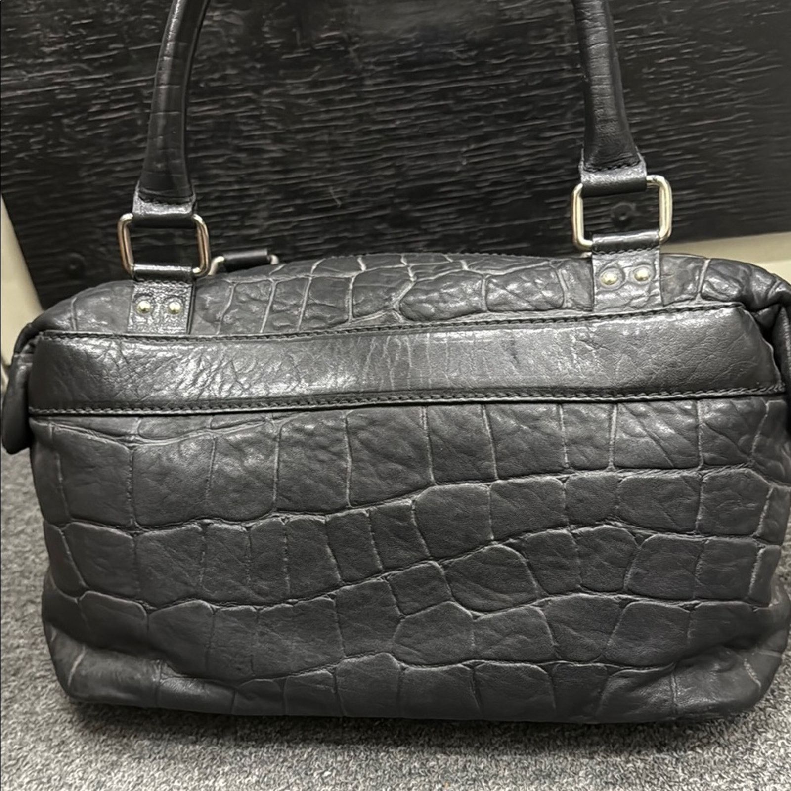 Versus Versace Versus Versace Black Fringe Leather Women's Handbag Size ONE SIZE - 6 Thumbnail