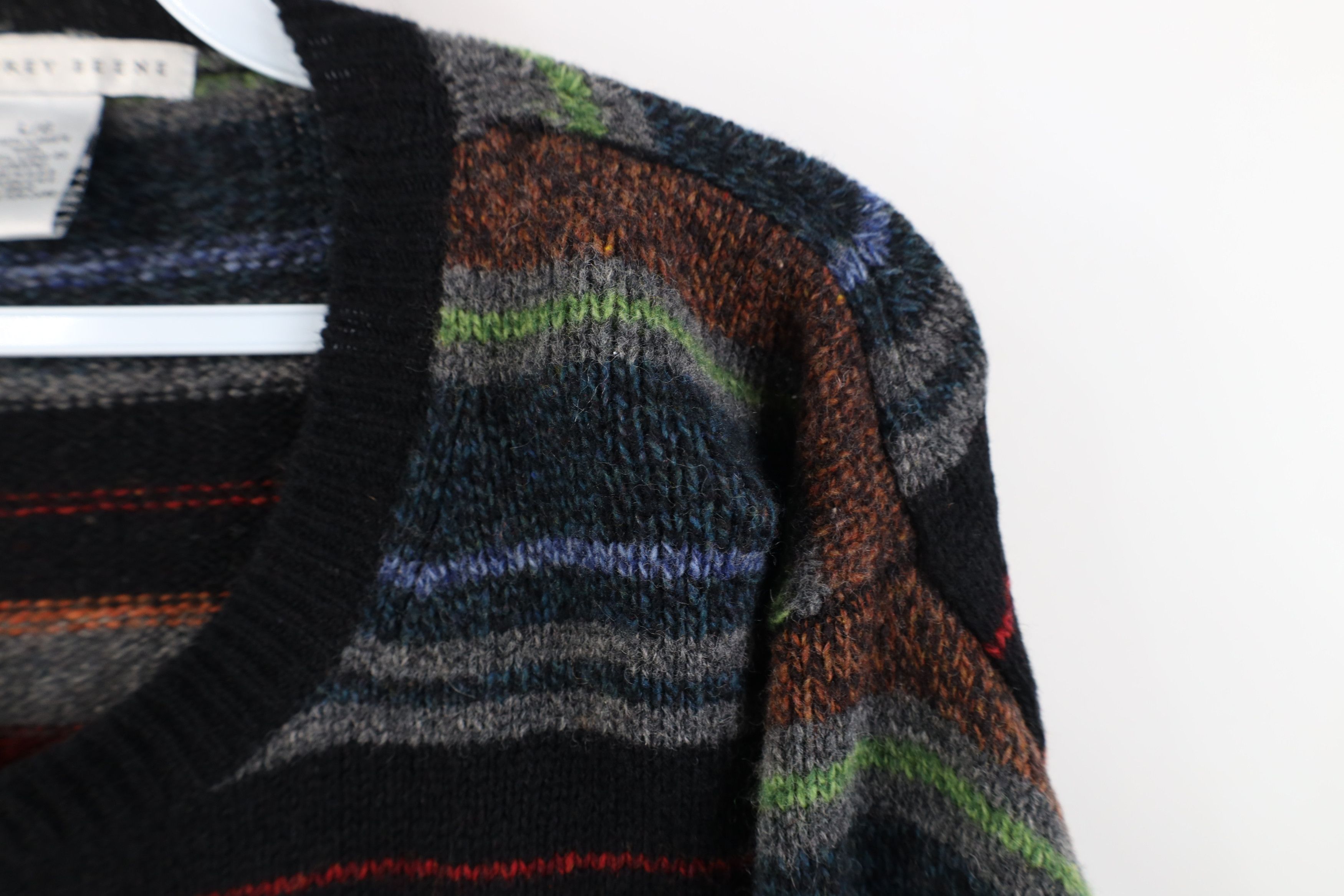 Vintage Vintage 90s Streetwear Lambswool Knit Crewneck Sweater Size US L / EU 52-54 / 3 - 4 Thumbnail