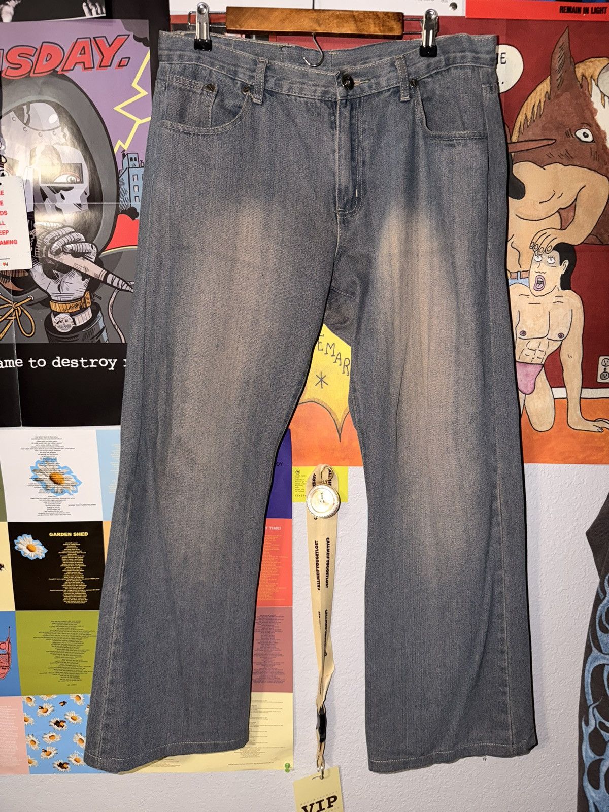 Other Vintage Faded Jeans Size US 36 / EU 52 - 4 Thumbnail