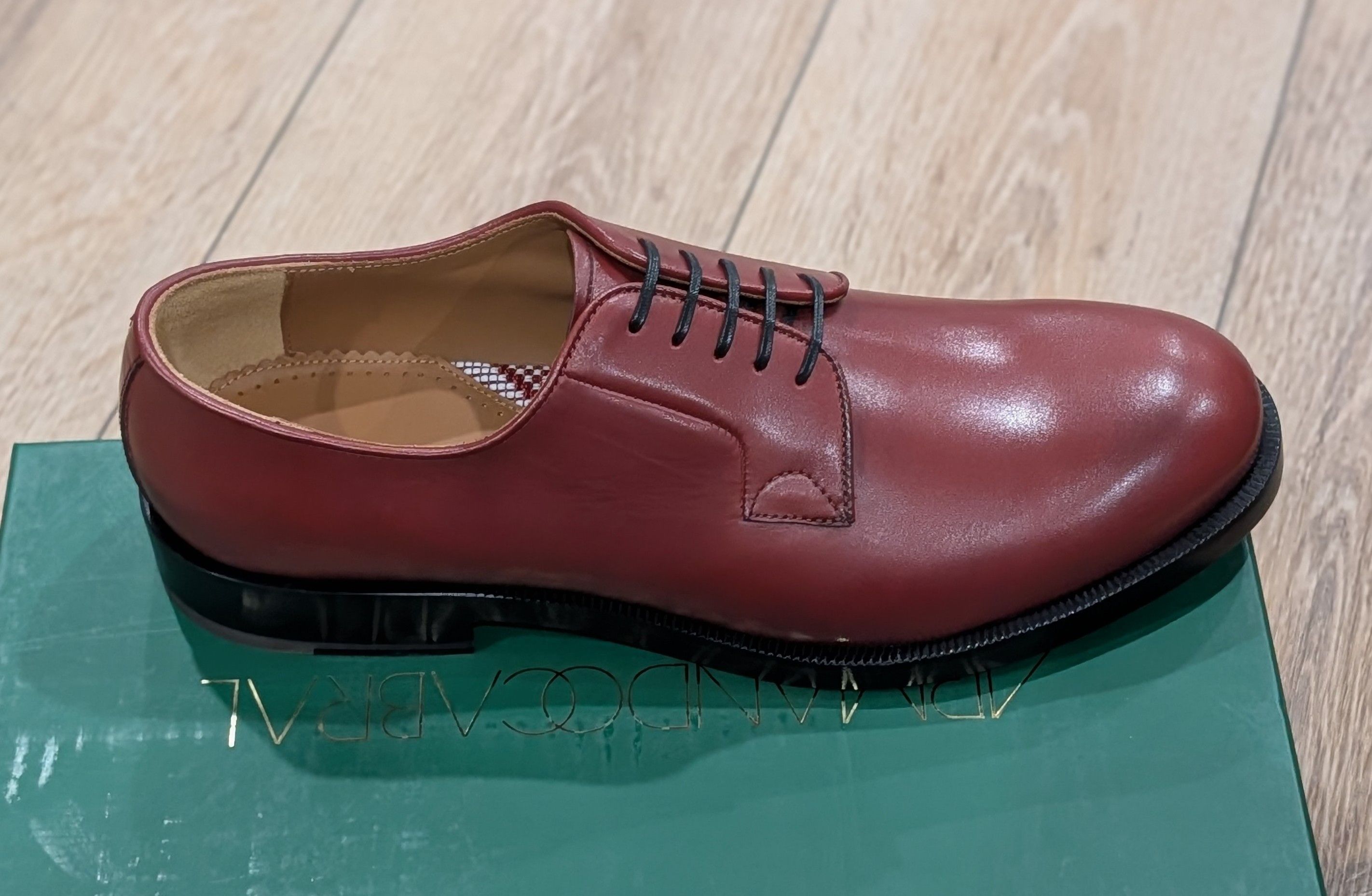 Armando Cabral ARMANDO CABRAL Leather Derby Dress Shoes Porto US 10.5 Size US 10.5 / EU 43-44 - 3 Thumbnail