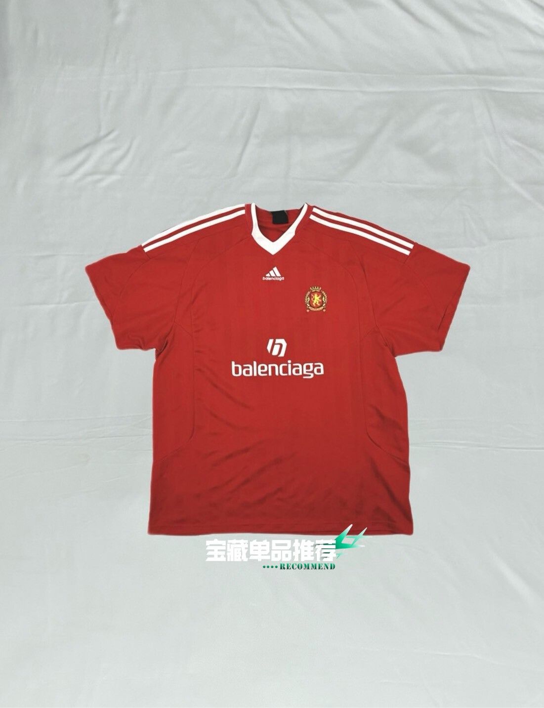 Balenciaga Balenciaga x Adidas Jersey Short-Sleeve T-Shirt Size US L / EU 52-54 / 3 - 1 Thumbnail