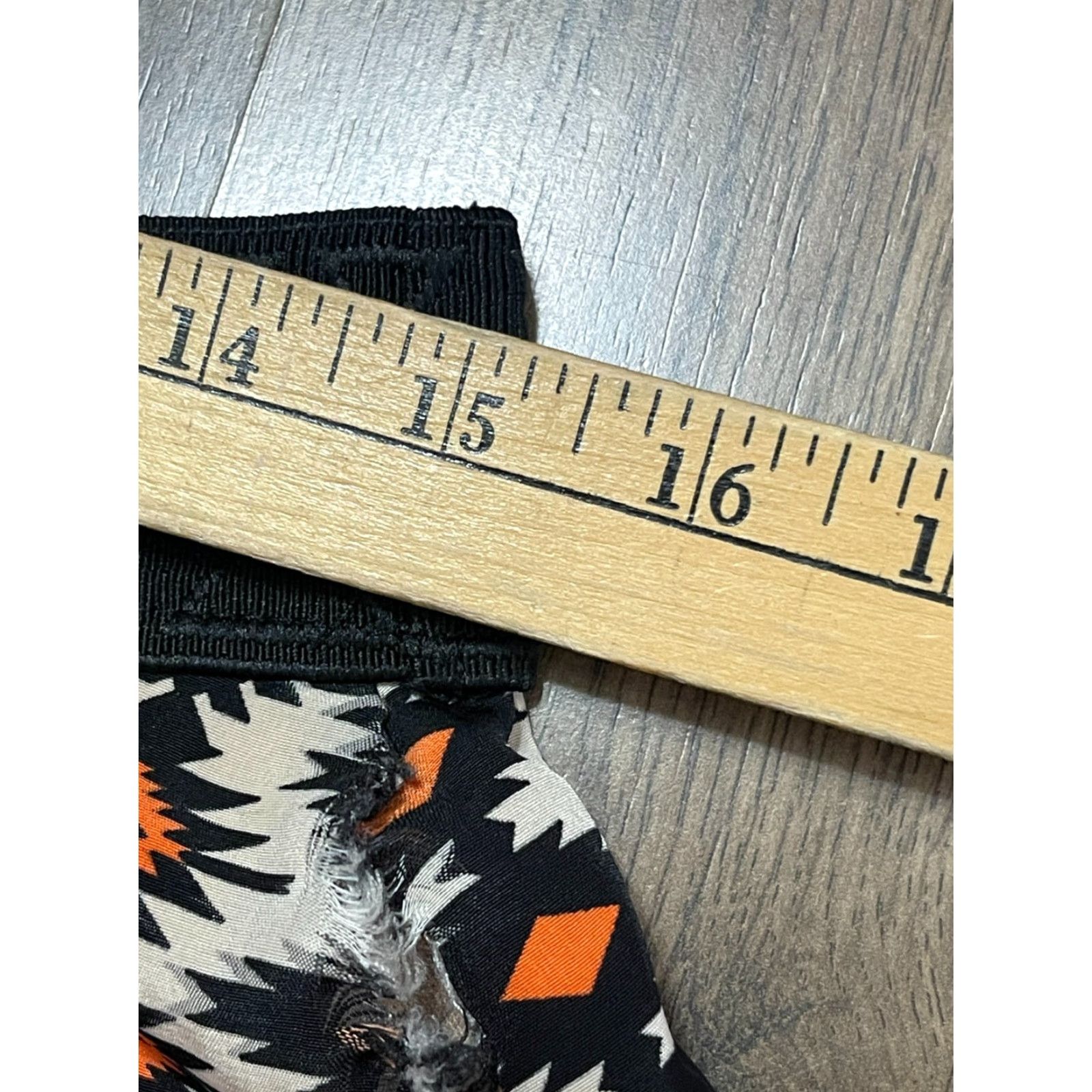 Vintage LuLaRoe Skirt Womens XL Black Tan Orange All over print Short A-Line Casual" Size 40" / US 18 - 3 Thumbnail