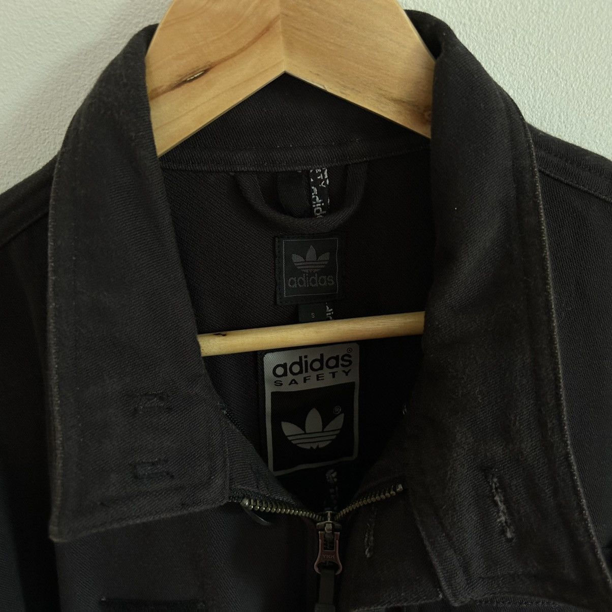 Adidas Adidas Safety Military Jacket Small Black Mens Utility Y2k Size US S / EU 44-46 / 1 - 6 Thumbnail