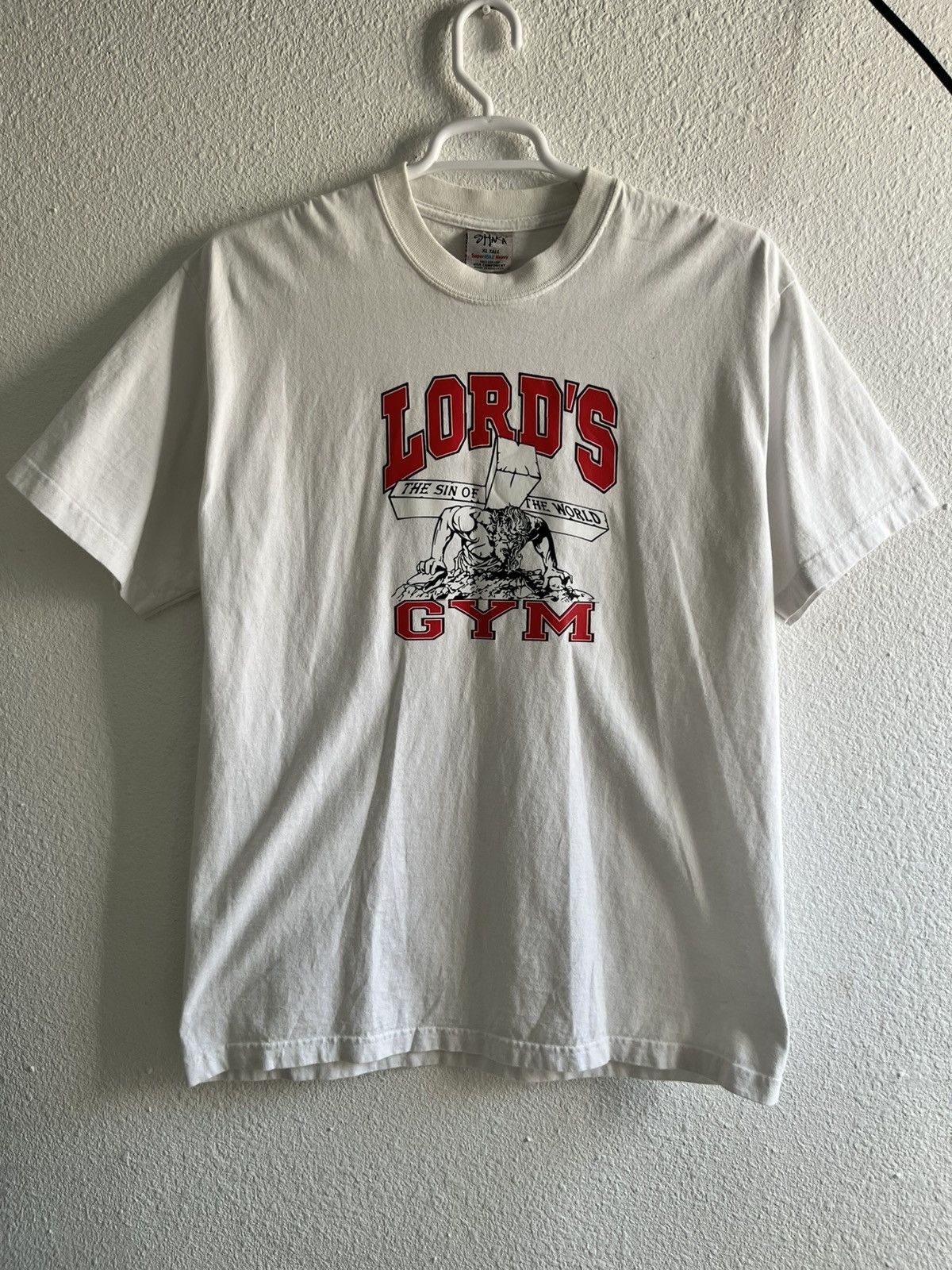 Other Vintage 1990 Lord's Gym Jesus TShirt Size US XL / EU 56 / 4 - 4 Thumbnail