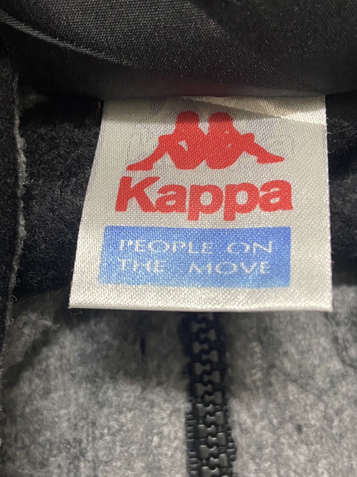 Kappa × Vintage Vintage Kappa Sidetape Big Logo Fleece Jacket Size US L / EU 52-54 / 3 - 6 Thumbnail