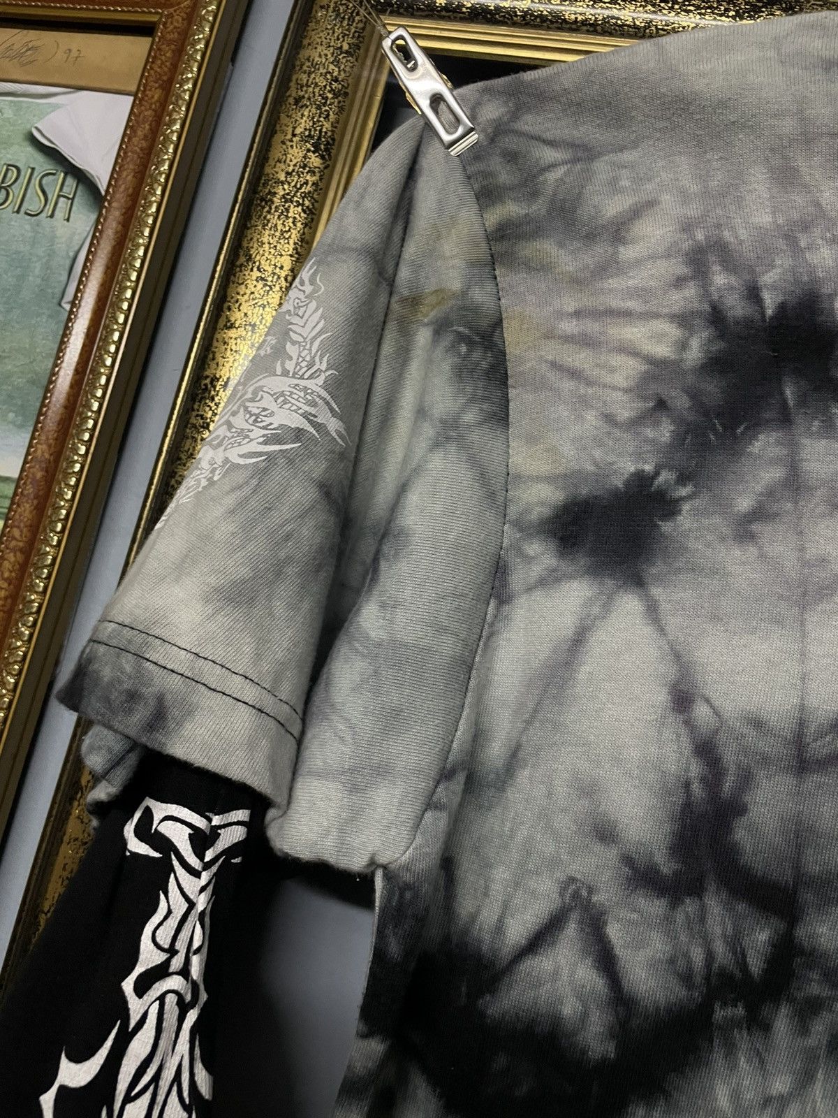 Beauty Beast Vintage 1990s Japan Designer Black Farm Tribal Punk Tie Dye Size US M / EU 48-50 / 2 - 7 Thumbnail