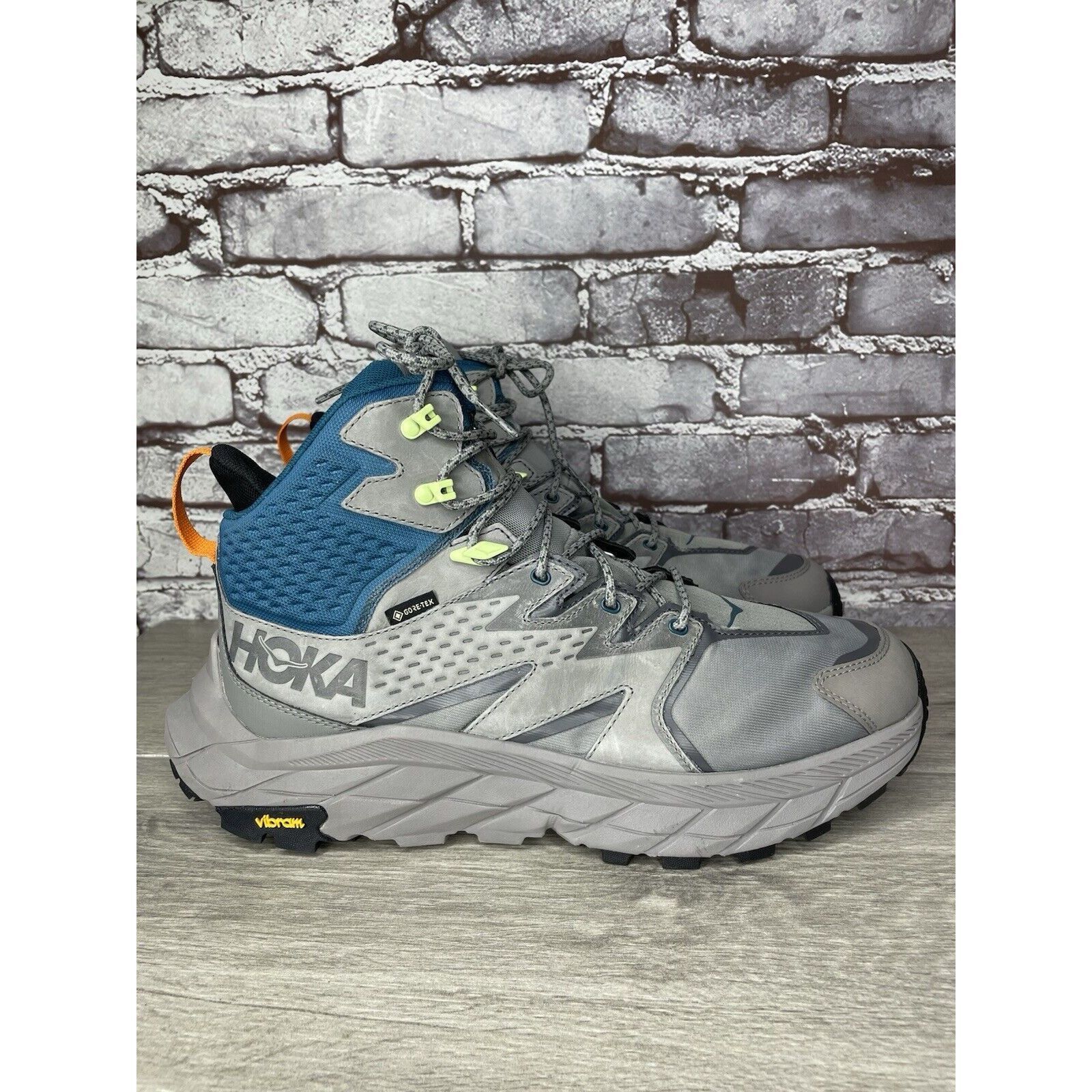 Hoka Hoka One One Anacapa Mid GTX Gray Blue Hiking Boots 1122018- Size US 11.5 / EU 44-45 - 11 Thumbnail