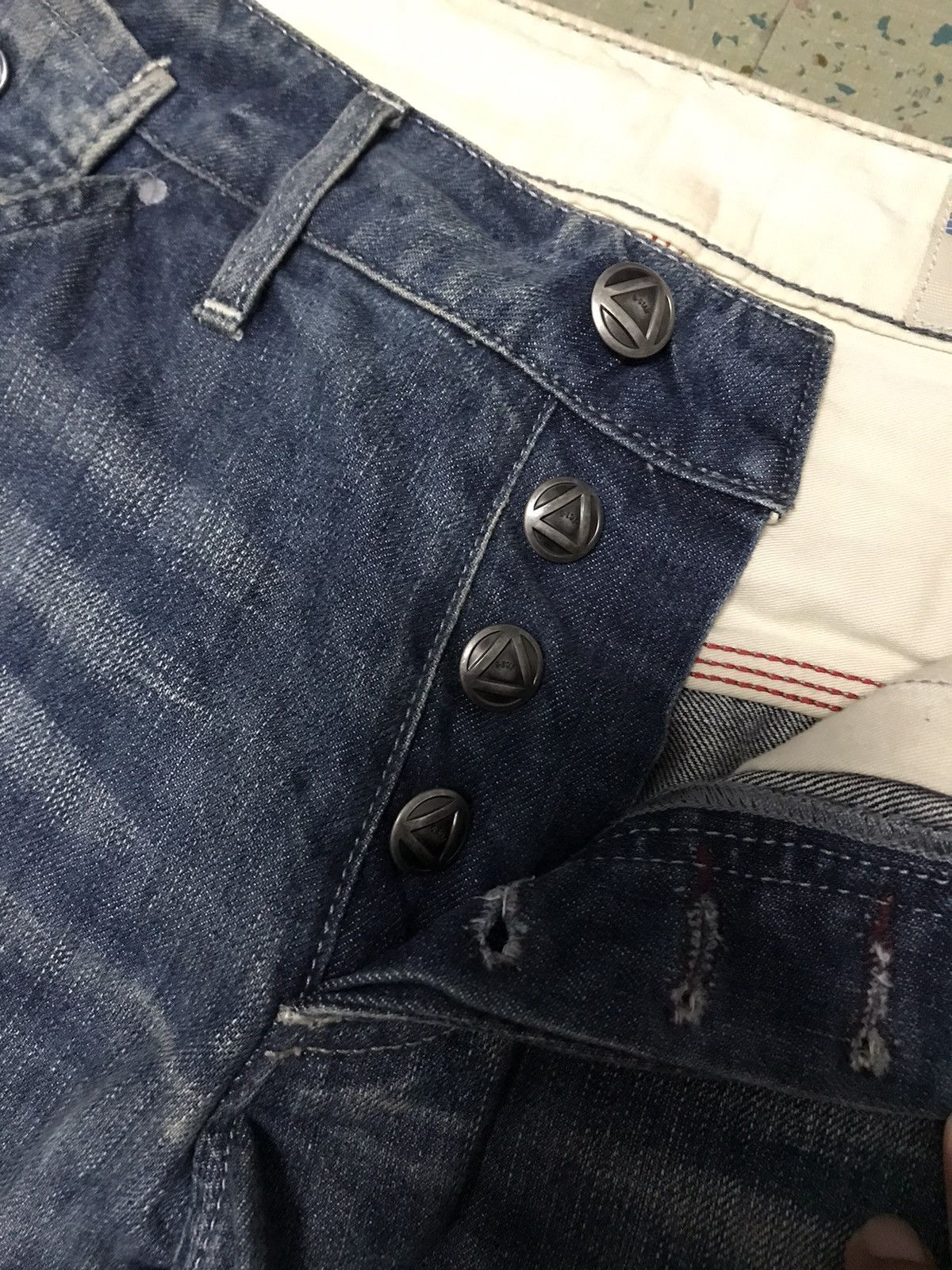 G-Star × If Six Was Nine Vintage G-Star Raw Denim Double Knee Buckle Jeans Size US 31 - 9 Thumbnail