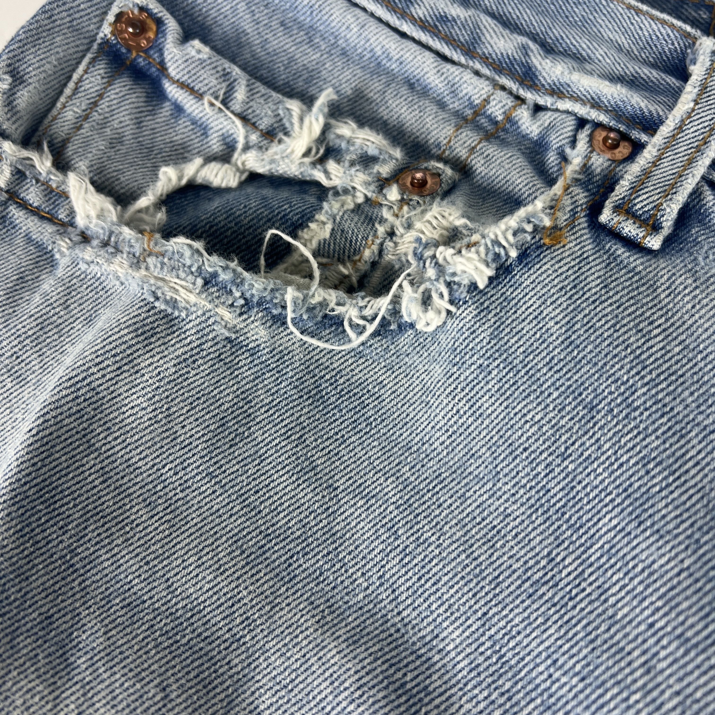 Levi's × Vintage Y2K Levi's Jeans 505 Straight Blue Faded Grunge Cotton Denim Size US 33 - 4 Thumbnail