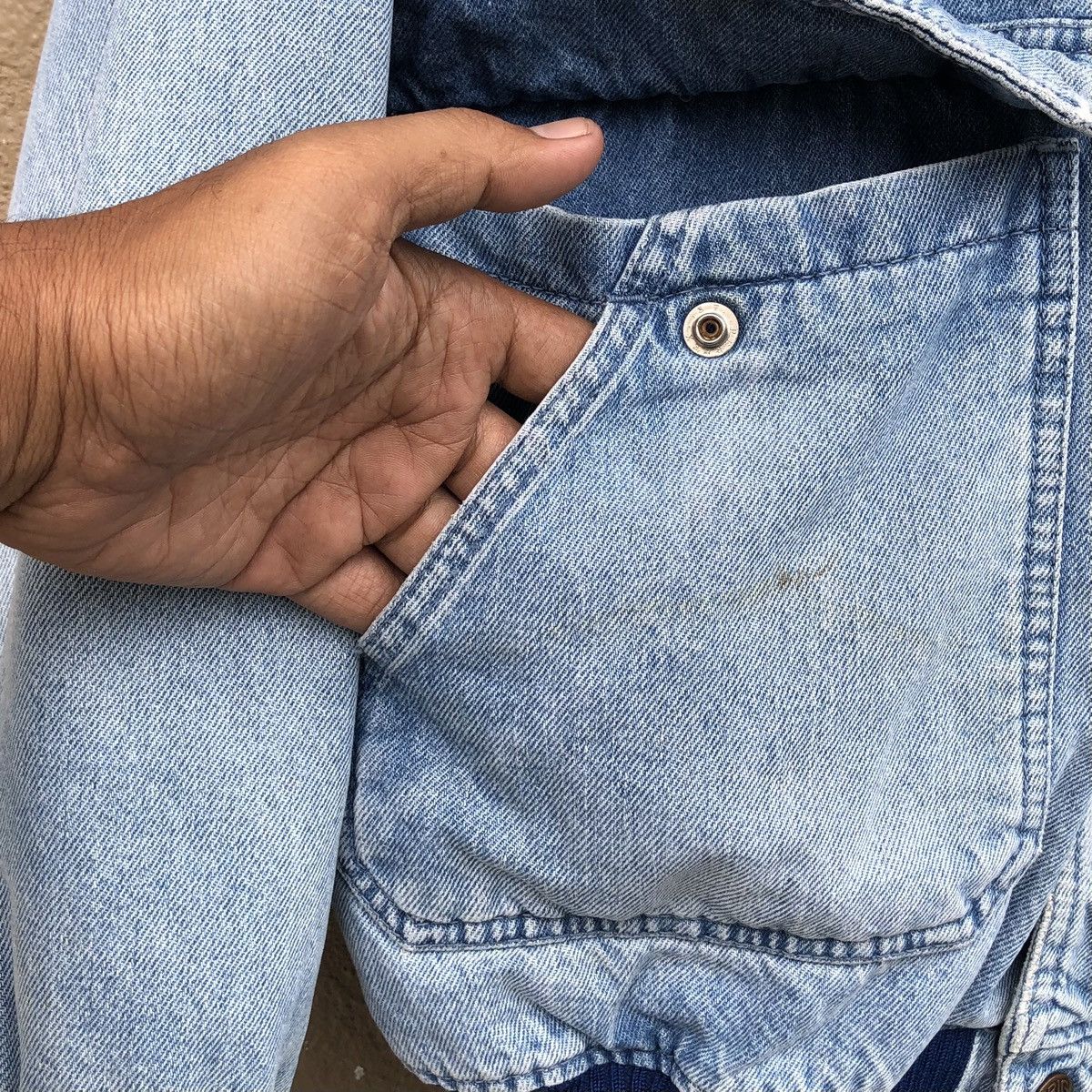 Big John Vintage Big John Oren Tab Distressed Denim Jacket Size US L / EU 52-54 / 3 - 9 Thumbnail