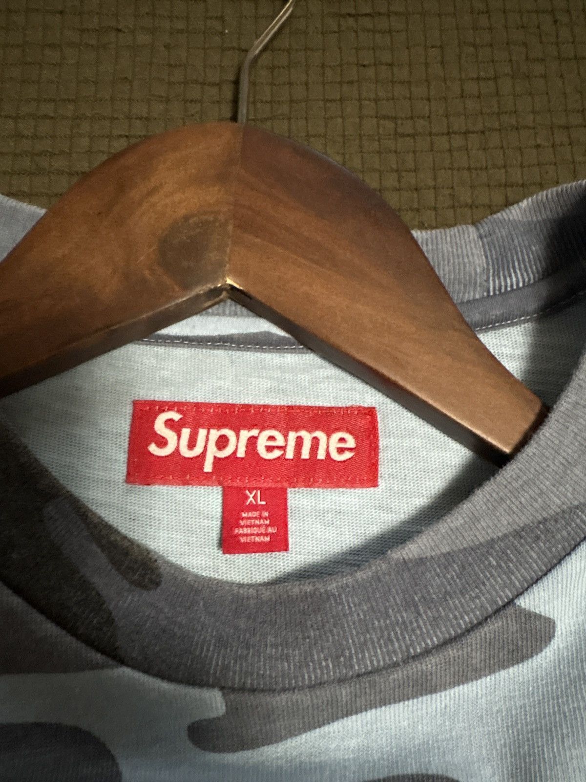 Supreme Supreme appliqué blue camo t shirt Size US XL / EU 56 / 4 - 5 Thumbnail