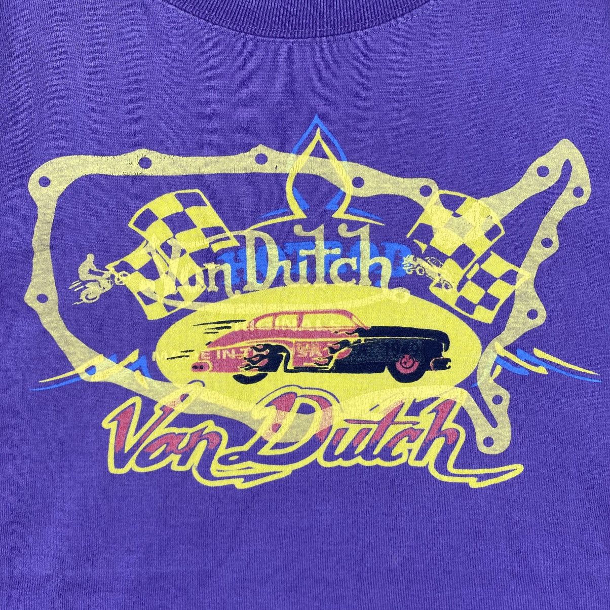 Von Dutch Vintage 00's VON DUTCH Racing Style Graphic Tee Shirt Large Size US L / EU 52-54 / 3 - 2 Thumbnail