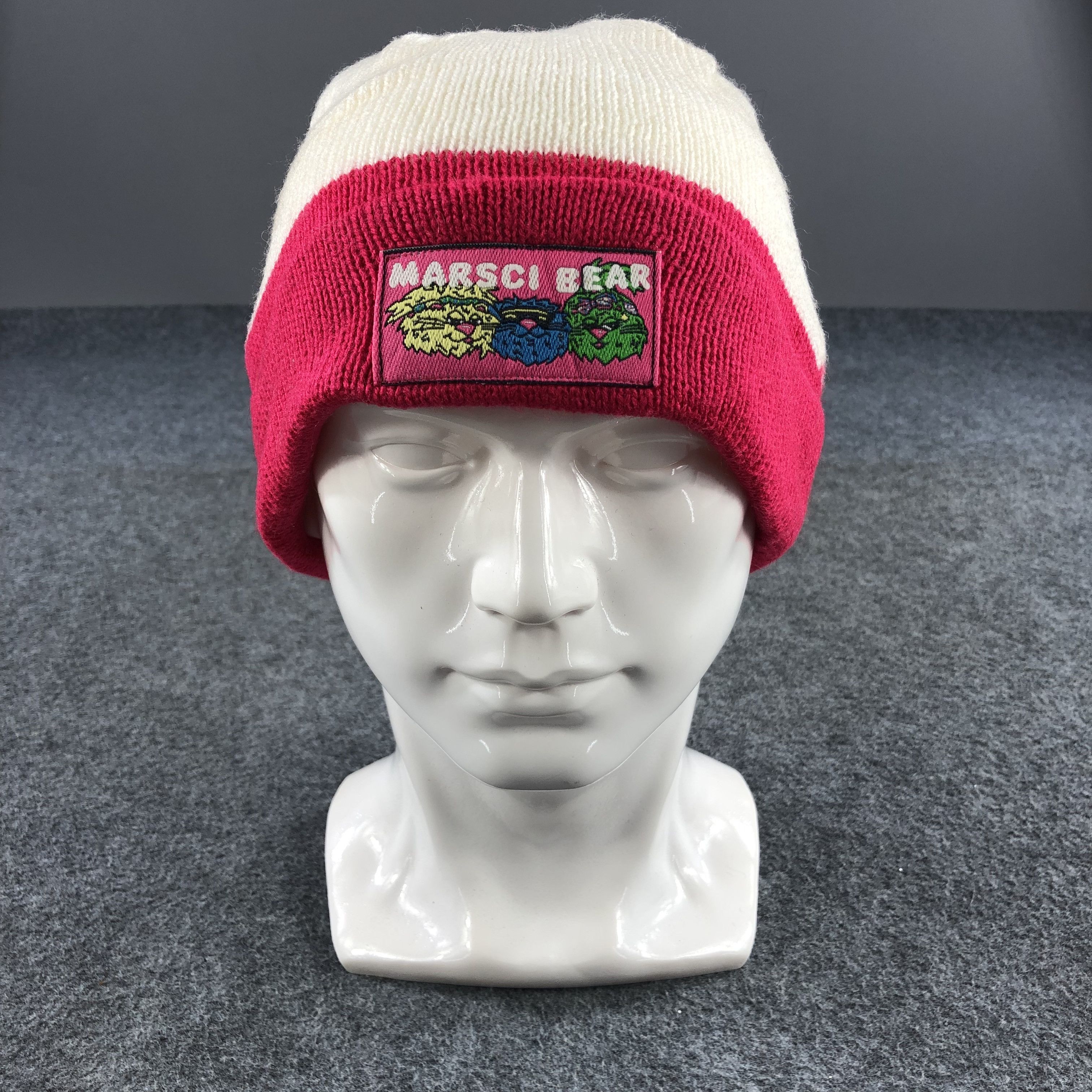 image of Vintage x Winter Session Marsci Bear Fisherman Beanie Snowcap Snow Hat B371, Men's