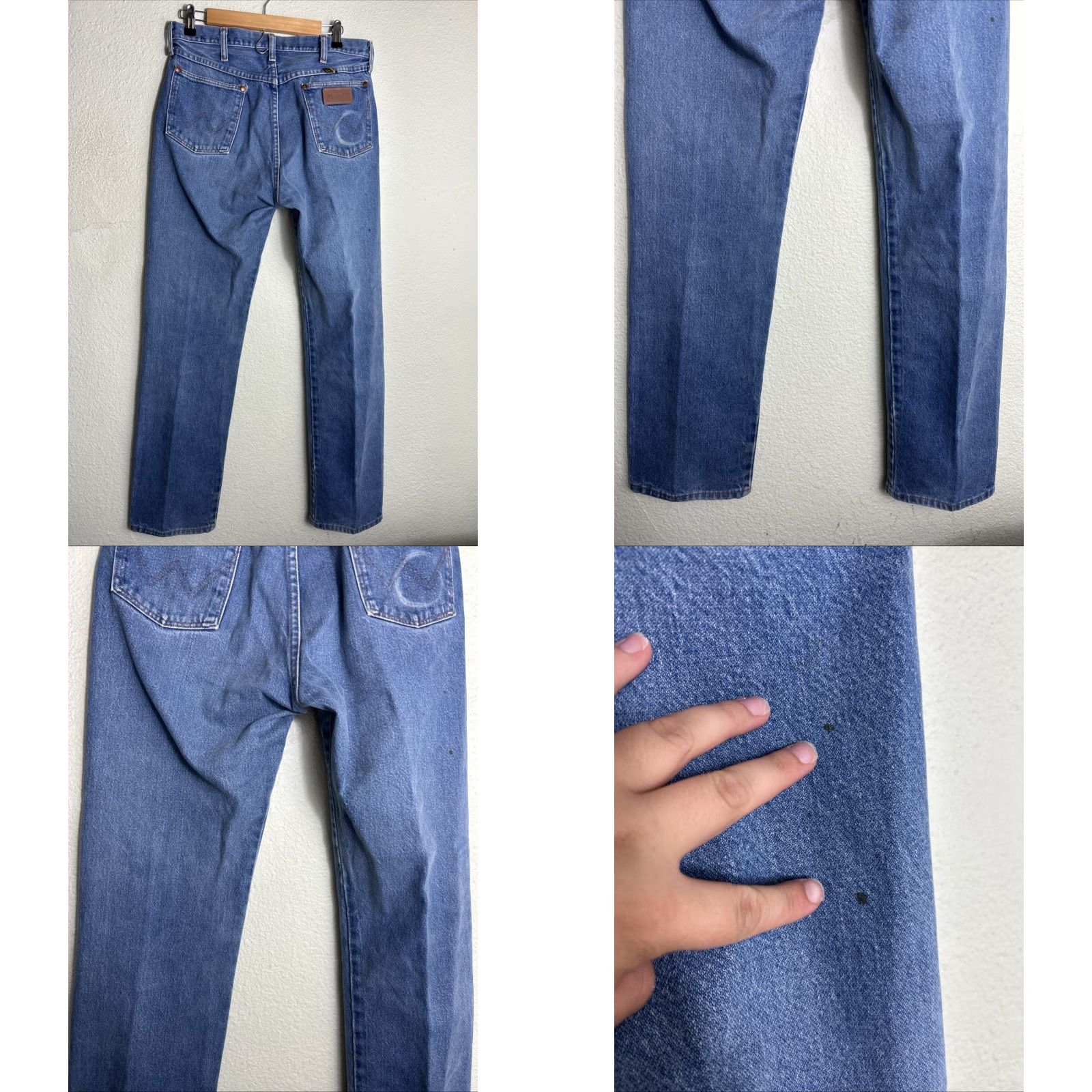 Wrangler VINTAGE Wrangler Jeans Light Wash Straight 32x34 USA Blue Mens Jeans Size US 32 / EU 48 - 9 Thumbnail