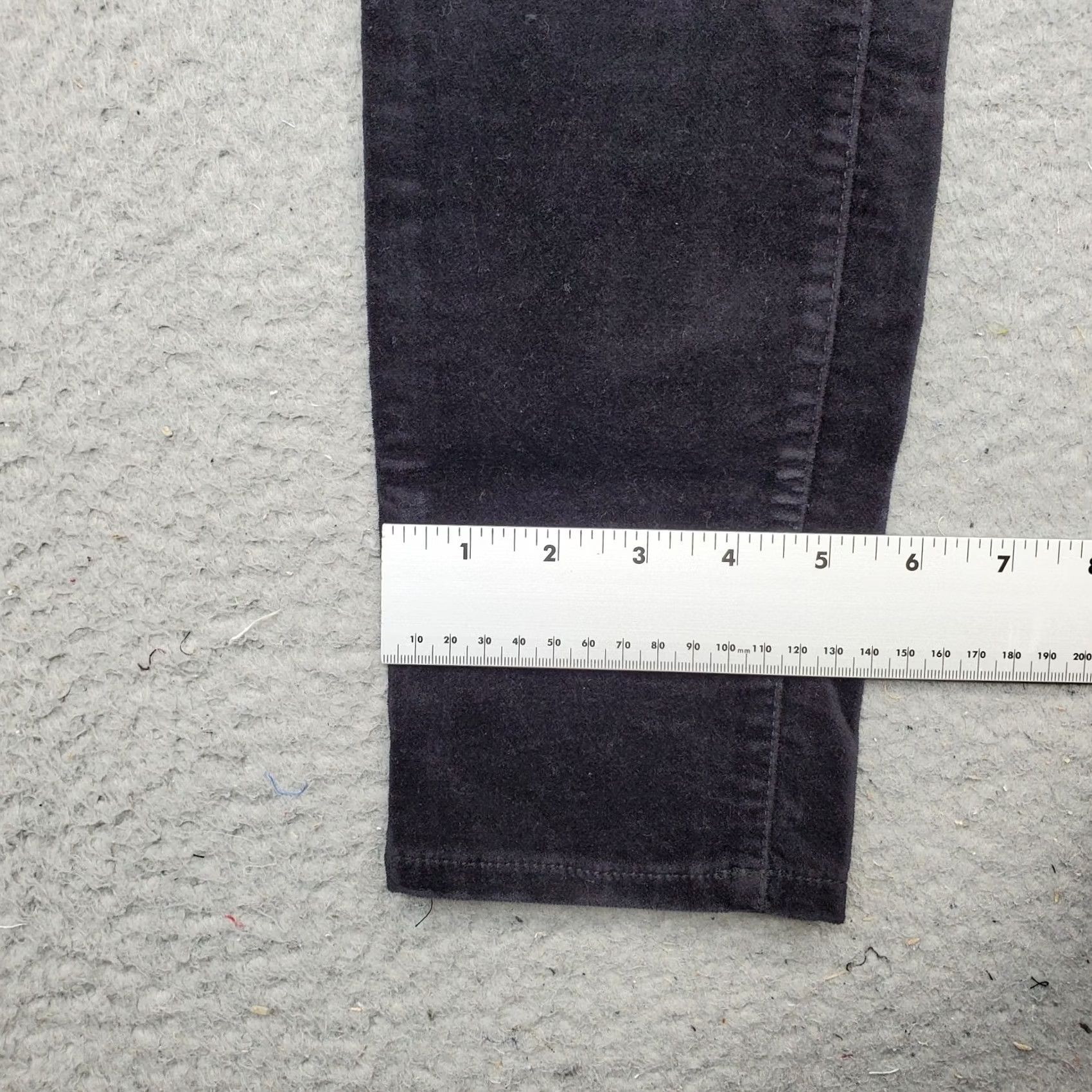 J.Crew J.CREW Velour Pants Womens Size 27 Black Cotton Stretch 5-Pocket Design Shaped: Womens Size 27 Black Velour Pants Size 27" / US 4 / IT 40 - 5 Thumbnail