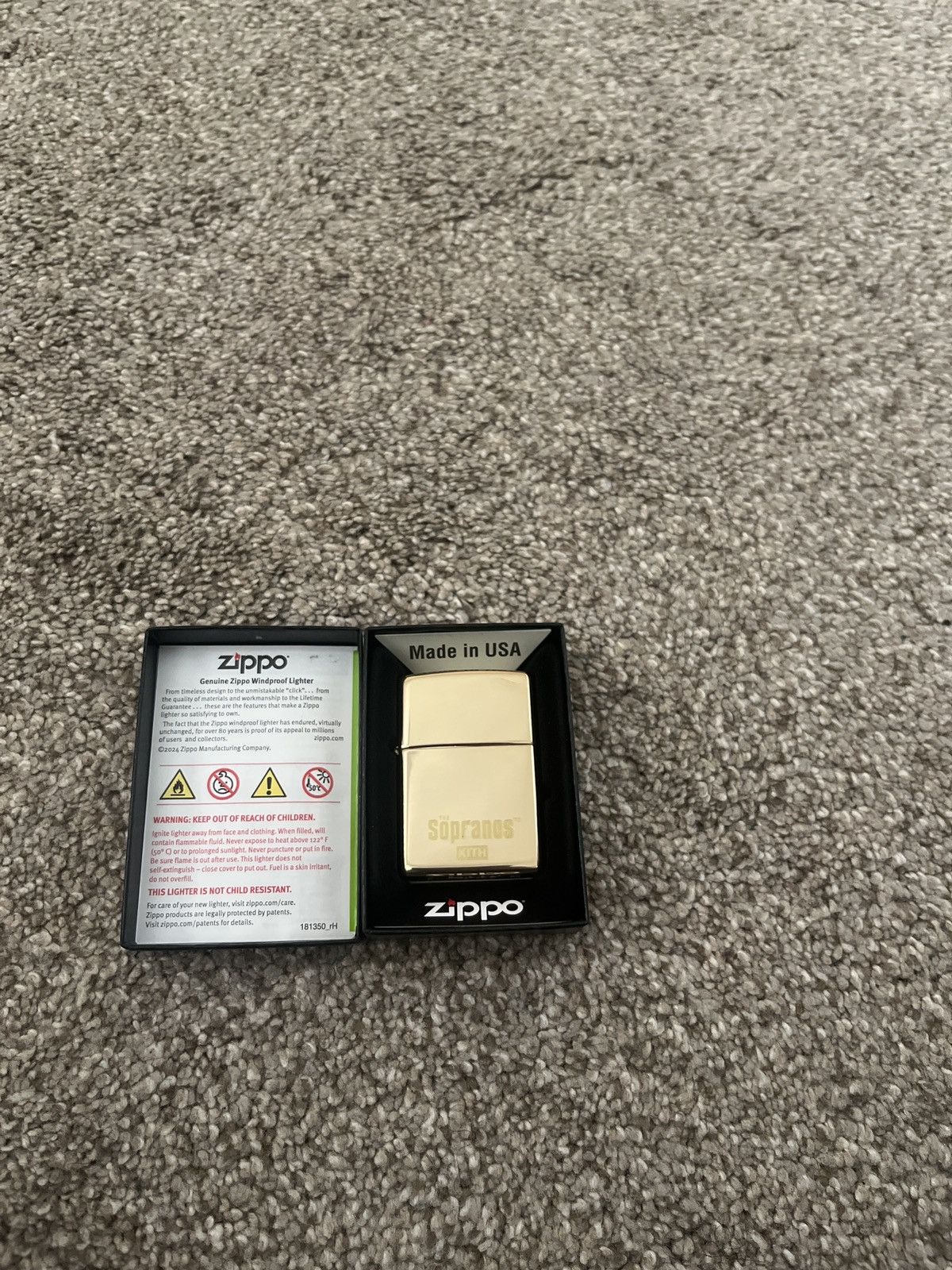 Kith Kith X Sopranos Zippo Lighter Size ONE SIZE - 5 Thumbnail