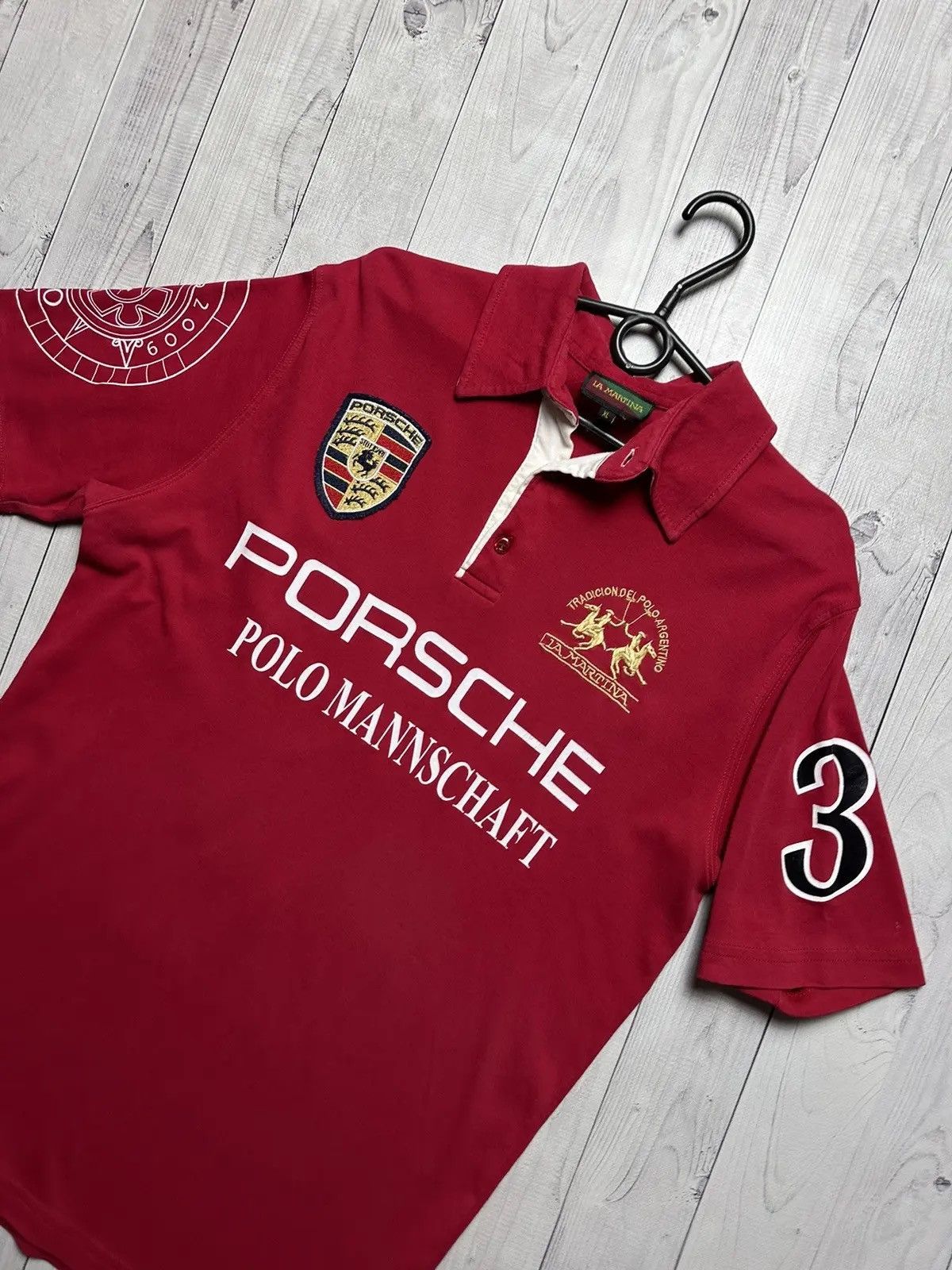 La Martina × Porsche Design Vintage Polo La Martina Porsche central logo L/XL rare Size US XL / EU 56 / 4 - 3 Thumbnail