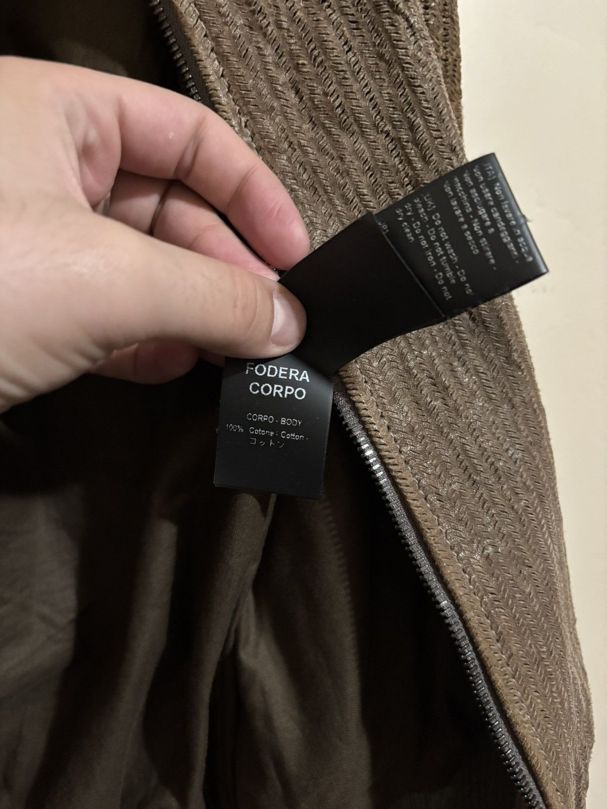 Giorgio Brato (BNWT) Perforated Vegetable Tanned Leather Bomber Jacket Size US M / EU 48-50 / 2 - 12 Thumbnail