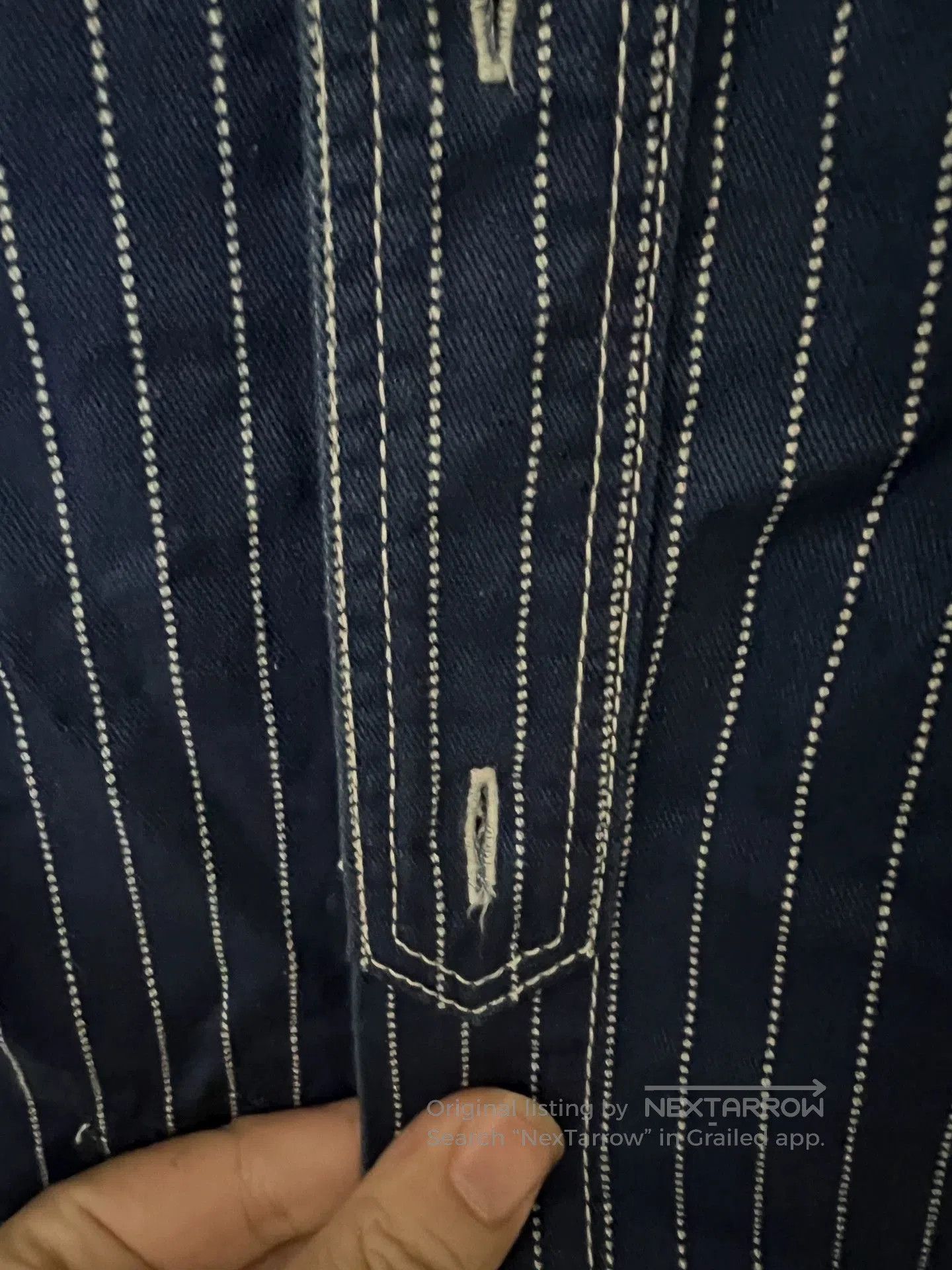 Studio D'Artisan StudioD'artisan Wabash Stripe Work Shirt. Size US L / EU 52-54 / 3 - 9 Thumbnail
