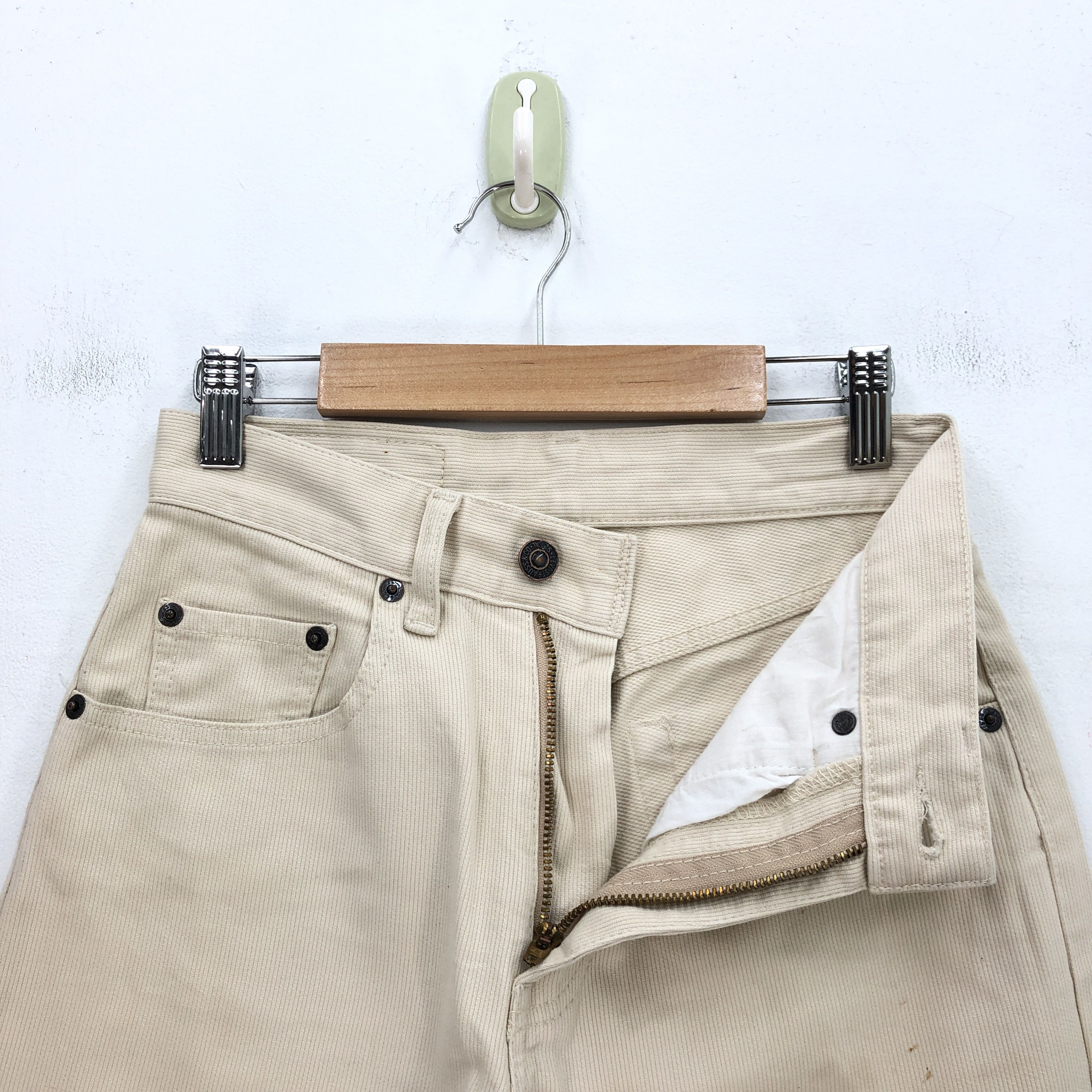 Levi's Vintage 90s Levis 552 Beige Jeans Levi's Corduroy Denim Size 24" / US 00 / IT 34 - 6 Thumbnail