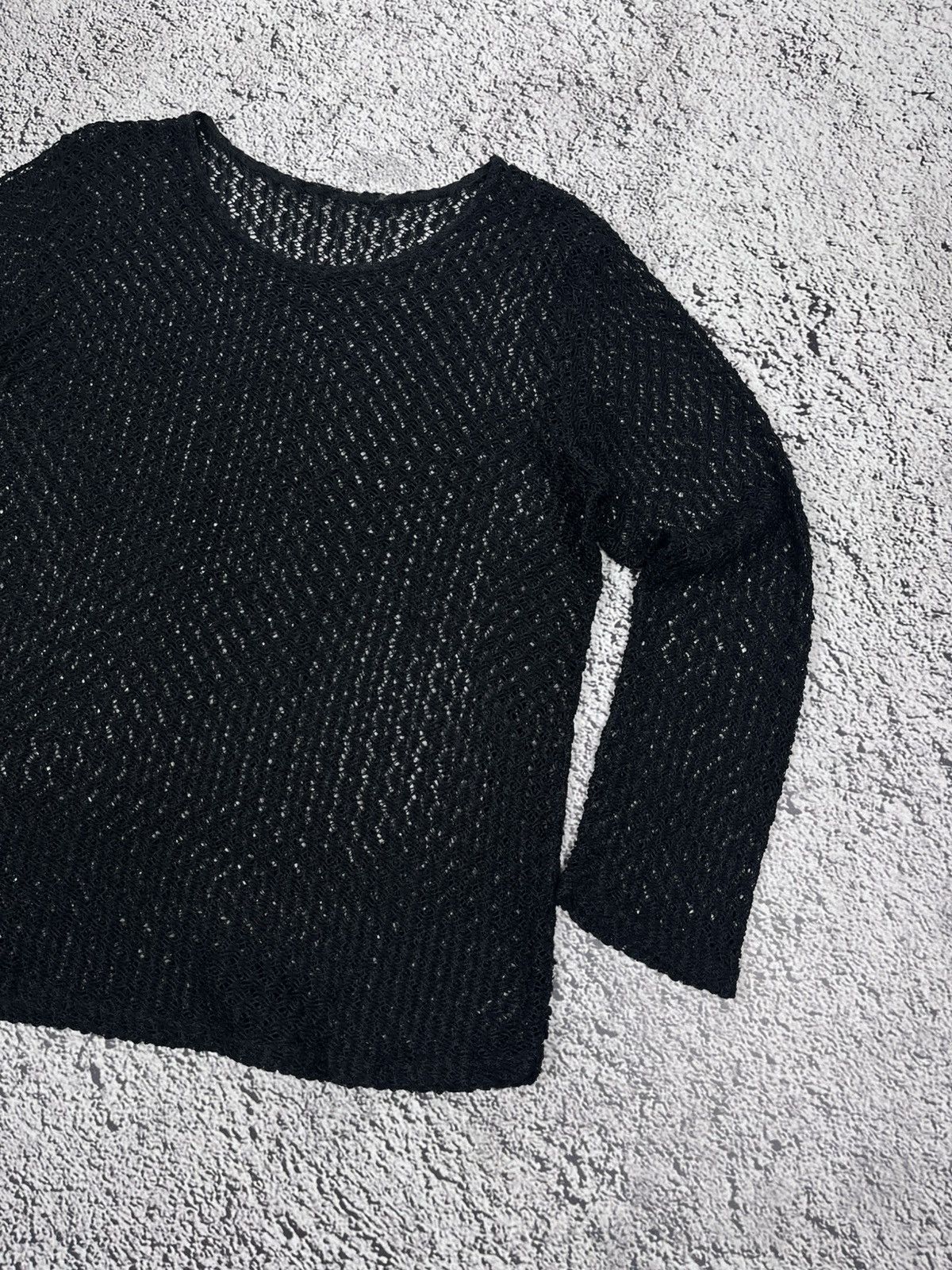 Japanese Brand Vintage Gothic Mesh LongSleeve Top AvantGarde size M Size M / US 6-8 / IT 42-44 - 3 Thumbnail