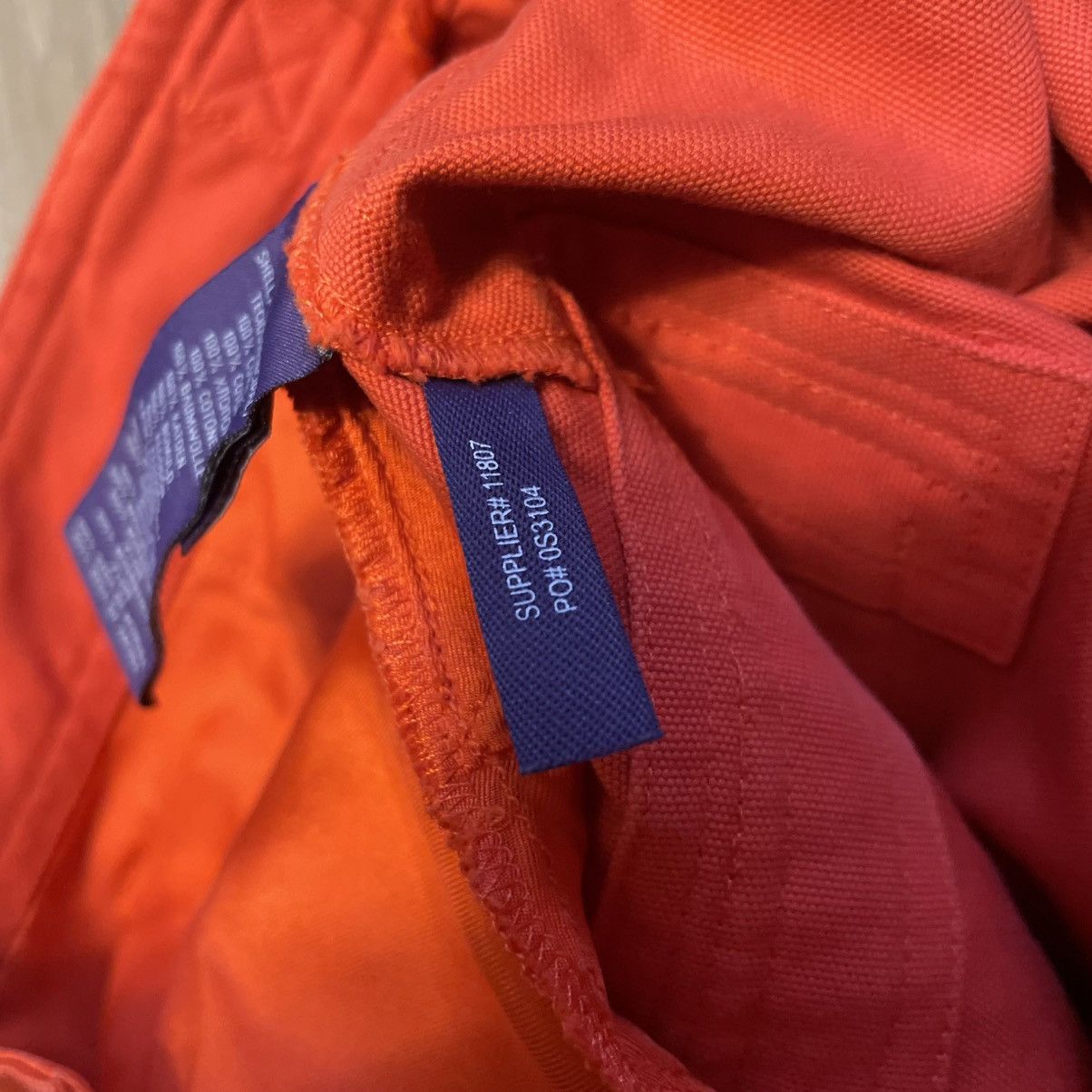 Ralph Lauren Purple Label Ralph Lauren Purple Label Silk Orange Cargo Trousers Size 30" / US 8 / IT 44 - 8 Thumbnail