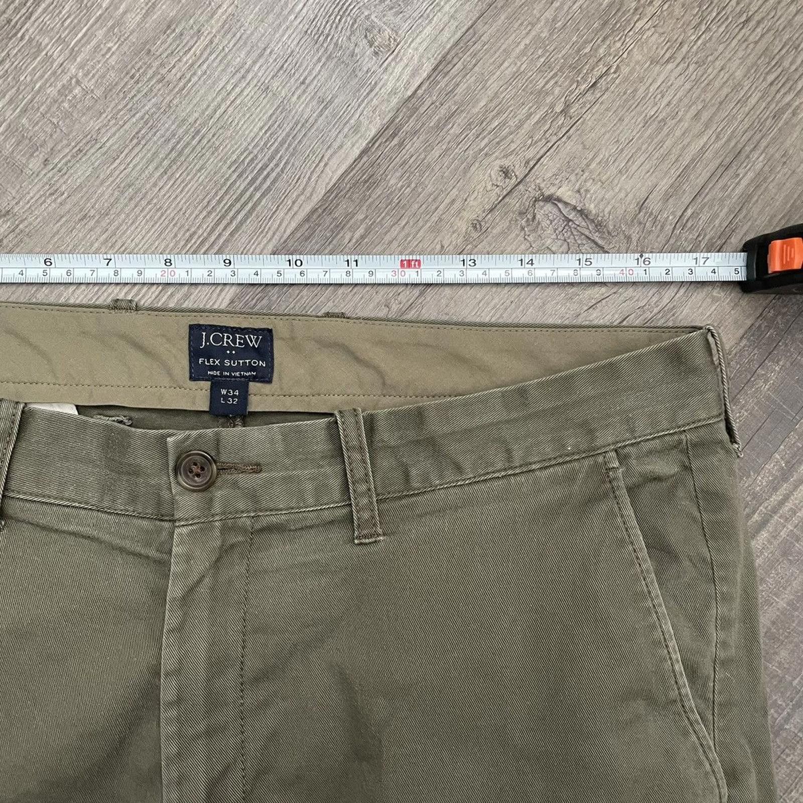 J.Crew J. CREW • Trousers "Green" (34X32) Size US 34 / EU 50 - 3 Thumbnail