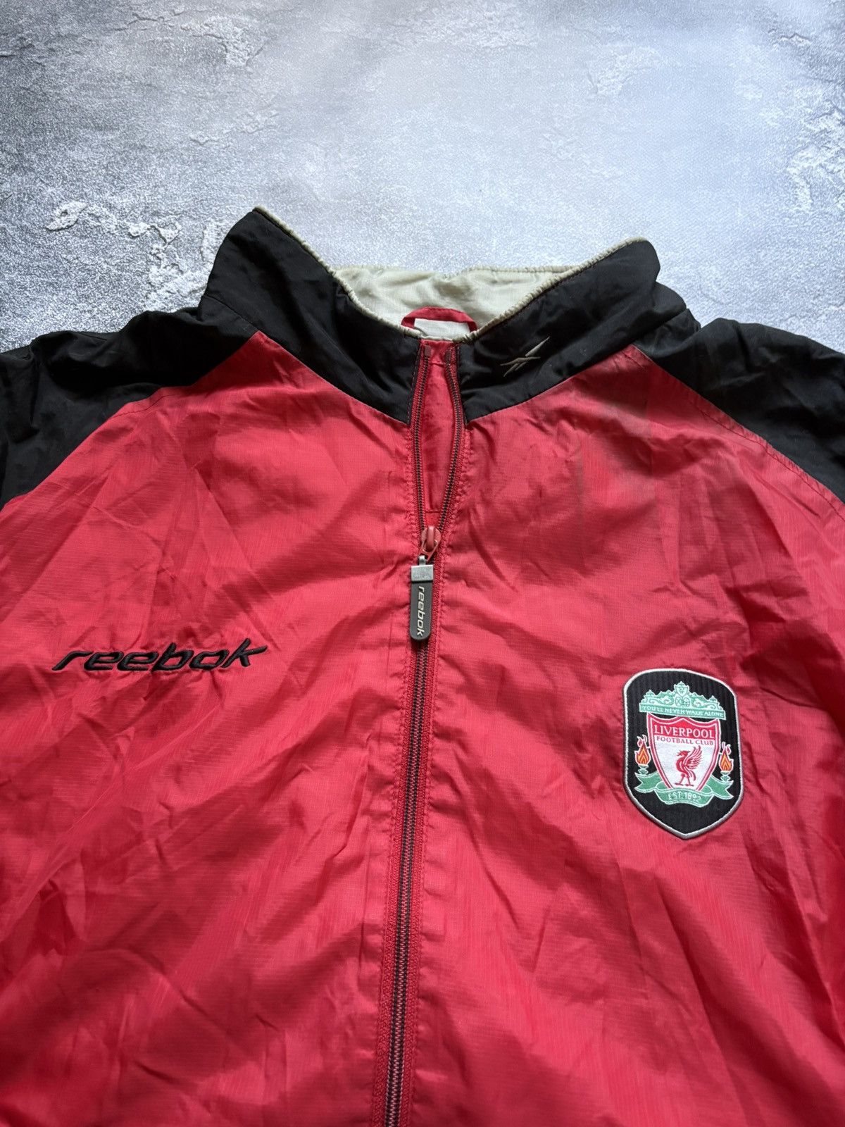 Reebok Vintage 00s Reebok FC Liverpool Football Soccer Track Jacket Size US L / EU 52-54 / 3 - 8 Thumbnail