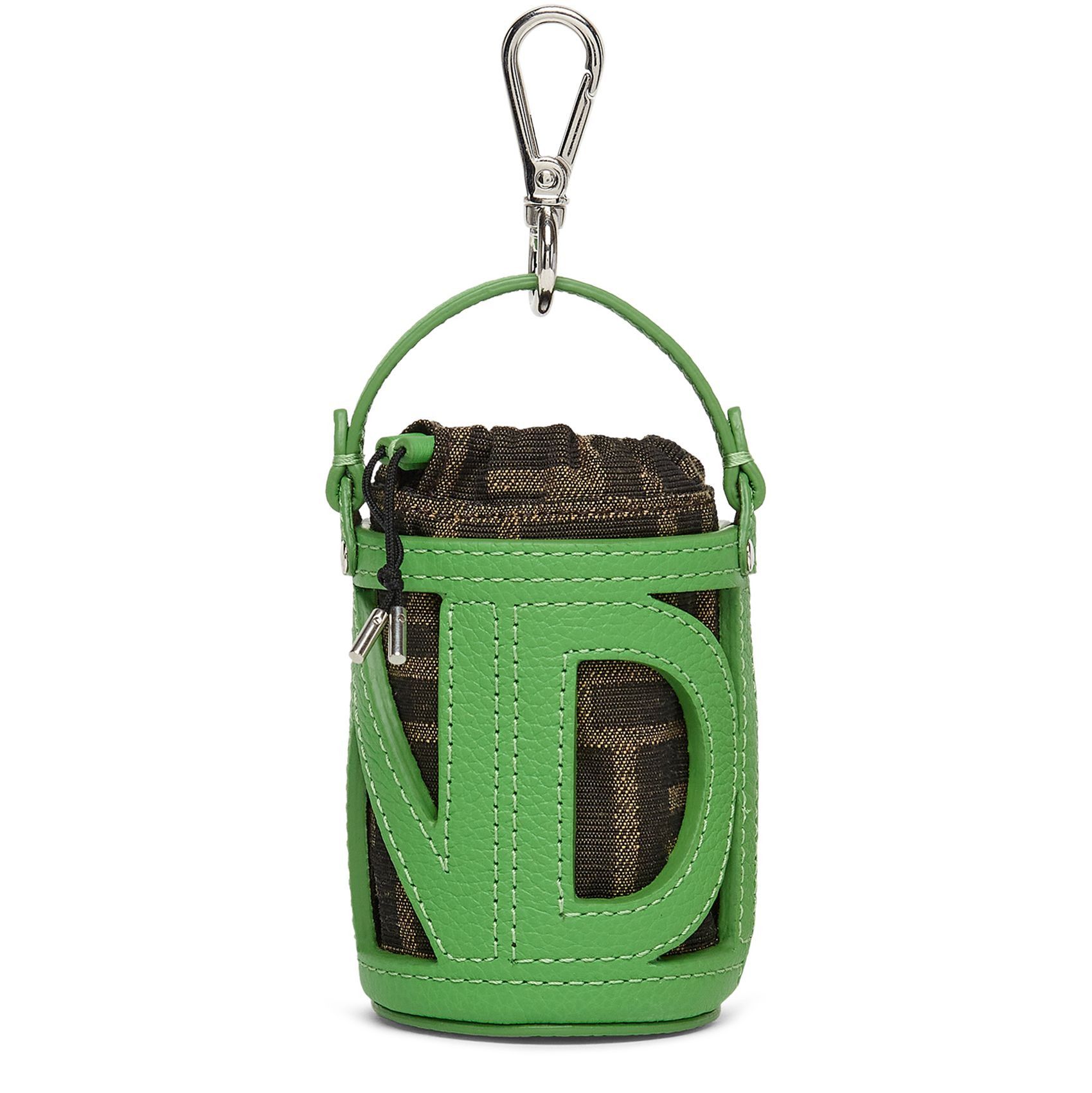 Fendi o1loc1c0824 Size: OS / Bucket Bag Charm in Vert Size ONE SIZE - 3 Thumbnail