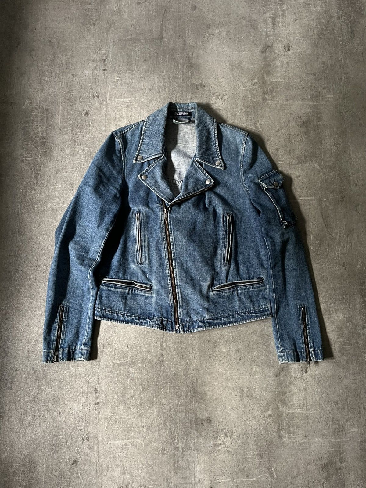 Raf Simons Raf Simons A/W 05-06 Denim Rider Jacket Archival Sample Size US M / EU 48-50 / 2 - 1 Thumbnail