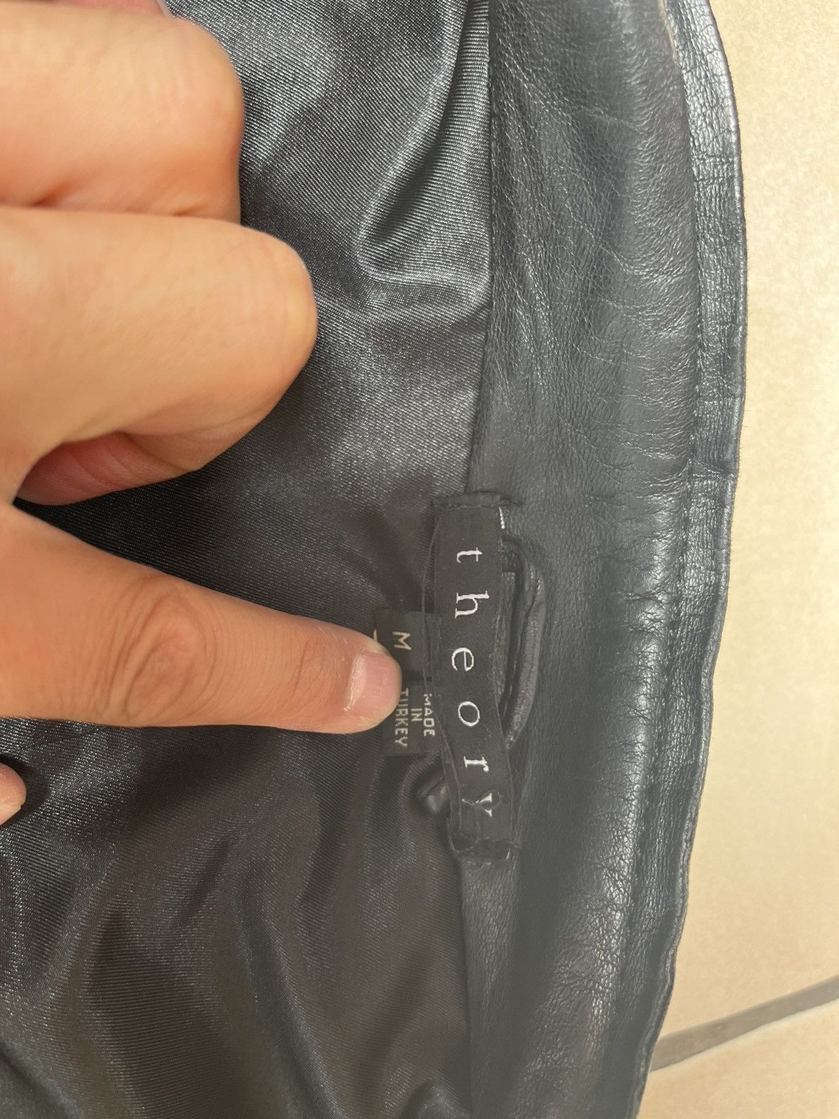 Theory Theory black leather moto jacket M Size US M / EU 48-50 / 2 - 8 Thumbnail