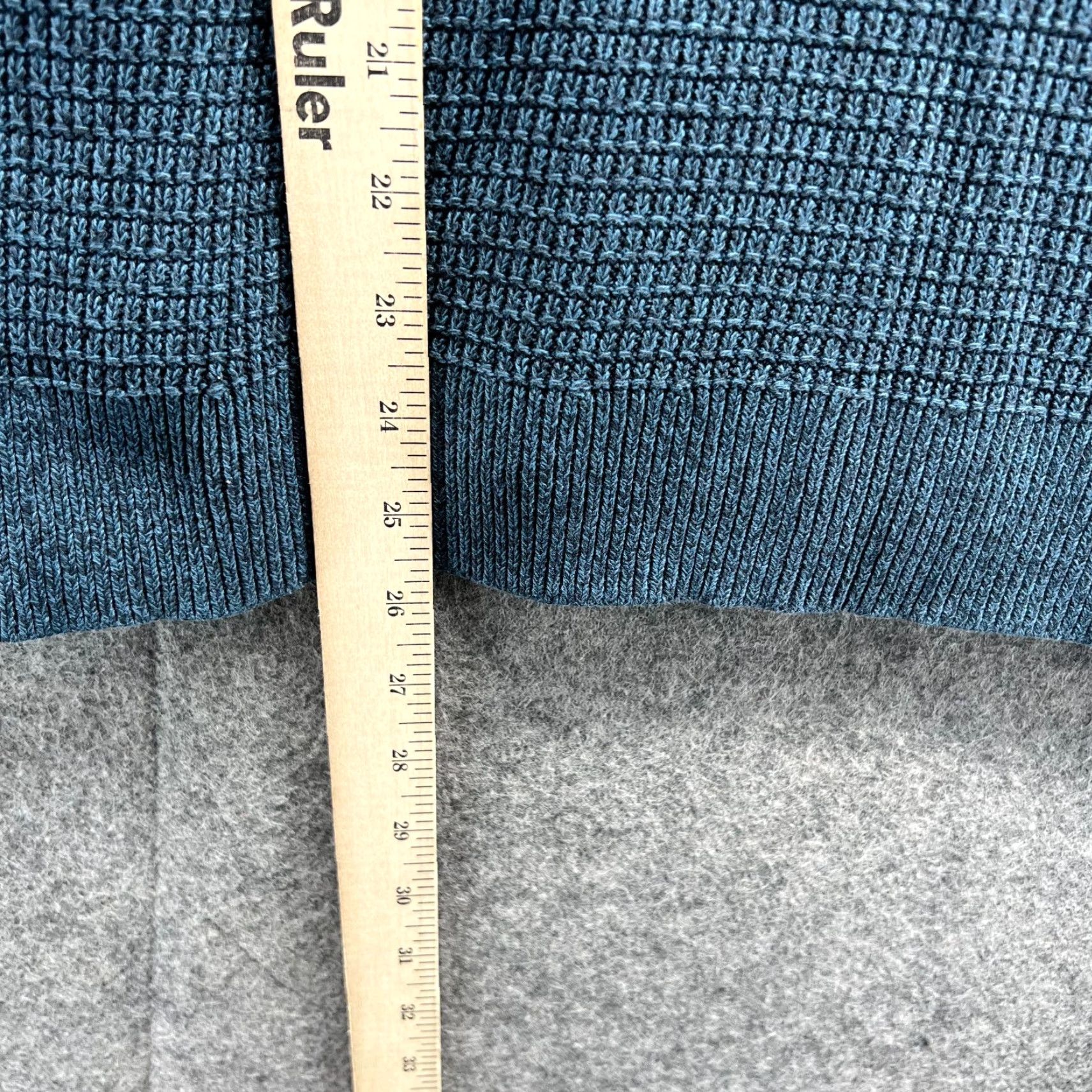 Calvin Klein Calvin Klein Sweater Women Medium Teal Blue Hooded Fleece Pullover Knitted Pullover Cotton Logo Knit Regular Sweatshirt Size M / US 6-8 / IT 42-44 - 5 Thumbnail