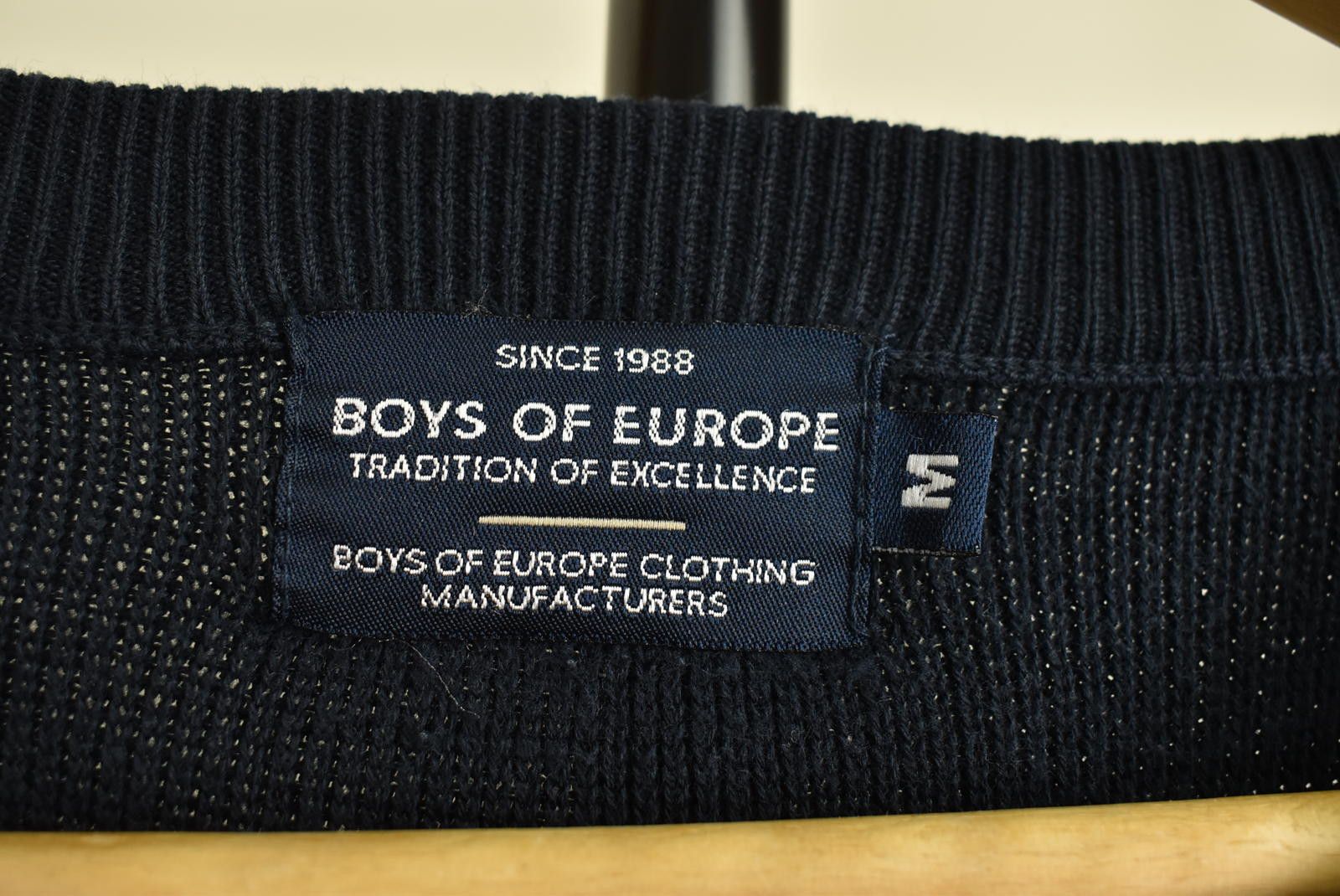 Designer Boys of Europe Mens Sweatshirt Cardigan Black Y2K Cotton M Size US M / EU 48-50 / 2 - 10 Thumbnail