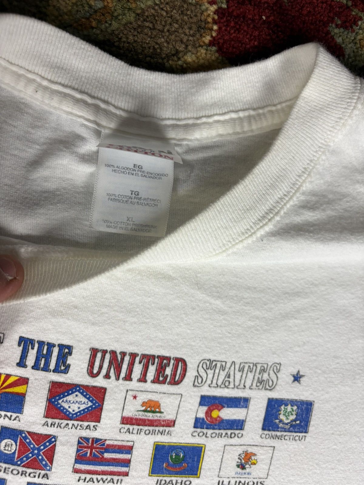 Vintage Vintage United States Flag Tshirt Size US XL / EU 56 / 4 - 4 Thumbnail