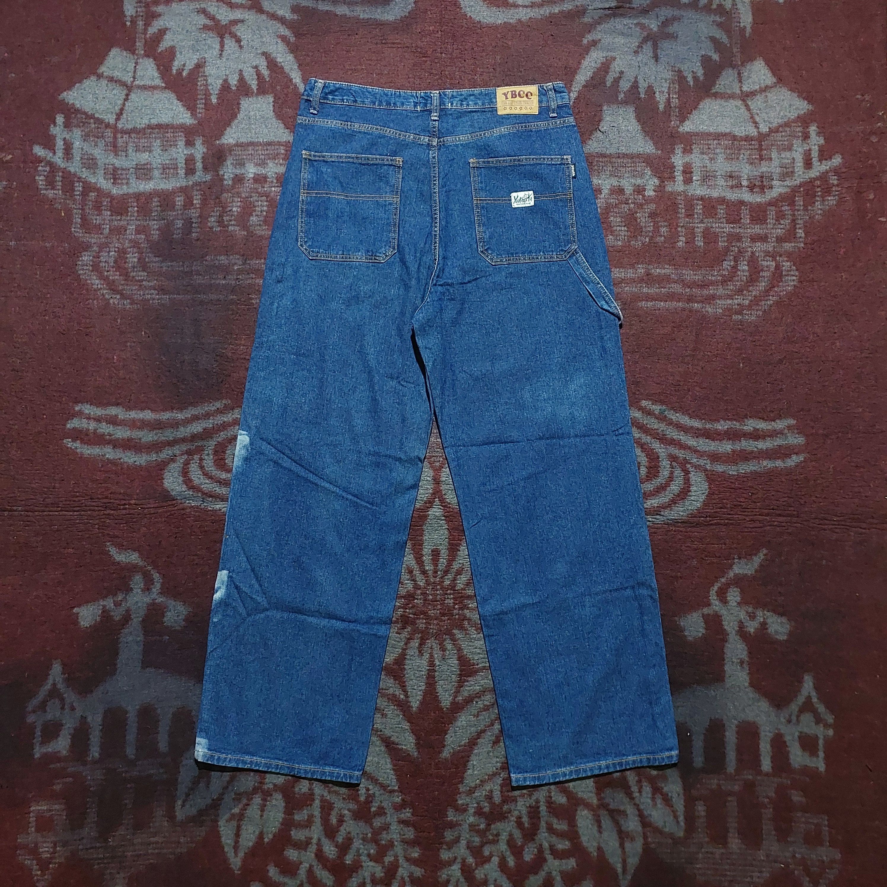 Marithe + Francois Girbaud Rey mysterio artwork printed carpenter denim Size US 35 - 2 Thumbnail