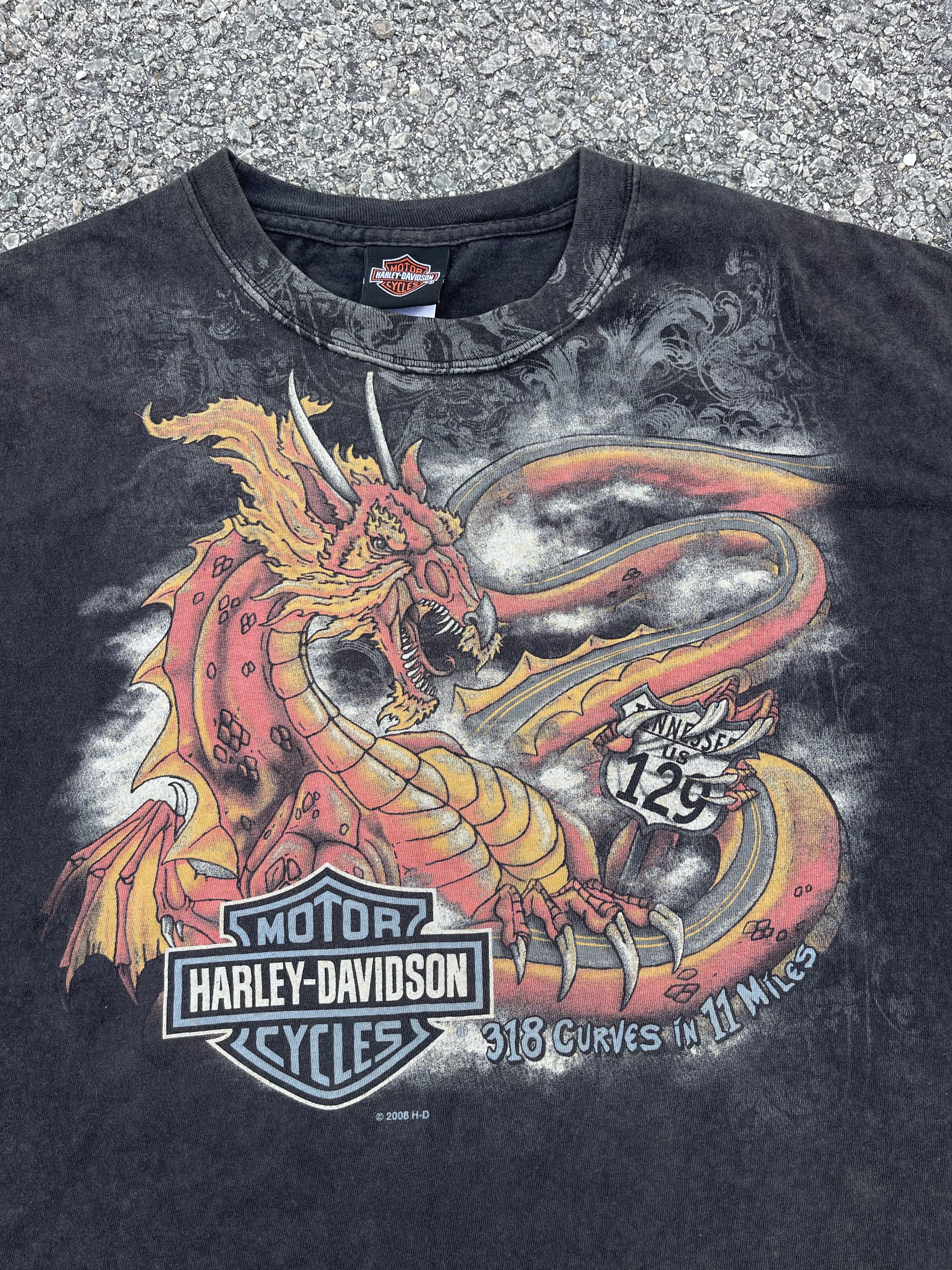 Harley Davidson × Vintage Vtg y2k Harley Davidson “Smokey Mountain” Tee Travis Scott Size US XXL / EU 58 / 5 - 7 Thumbnail