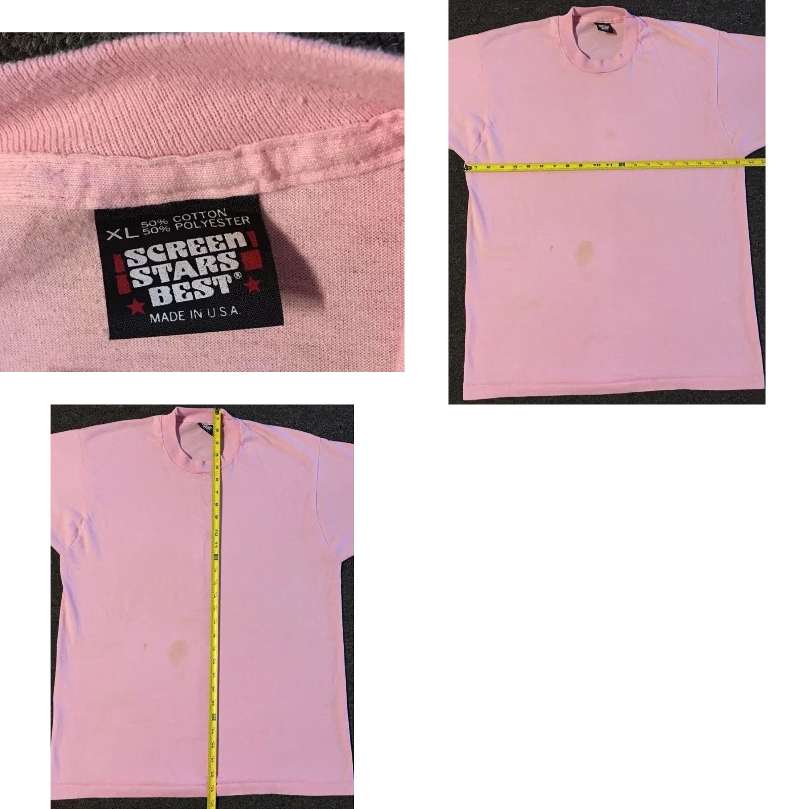 Vintage VINTAGE 80s 90s Faded Distressed Shirt Nike Shirt Men L Pink 90s Grunge Punk Biker Skate Surf Track USA Size US L / EU 52-54 / 3 - 9 Thumbnail