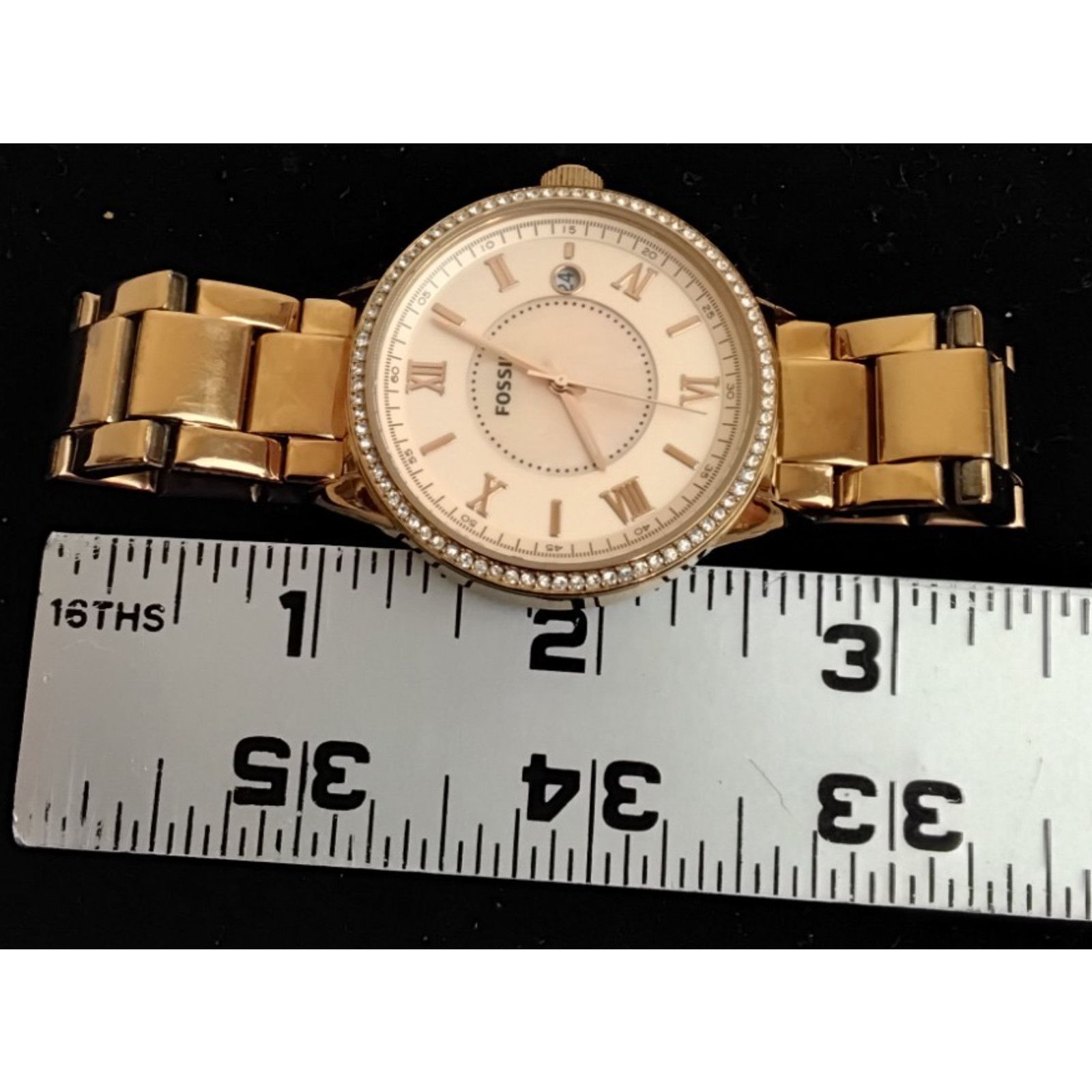Fossil Fossil Watch Ladies BQ1108 Rose Gold Stainless Steel Size ONE SIZE - 12 Thumbnail