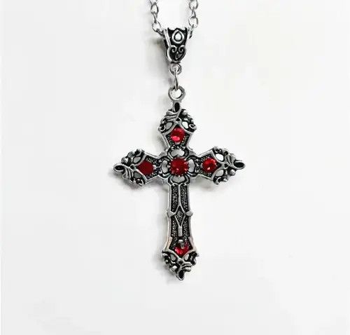 Jewelry Gothic Crucifix Pendant Necklace Size ONE SIZE - 4 Thumbnail