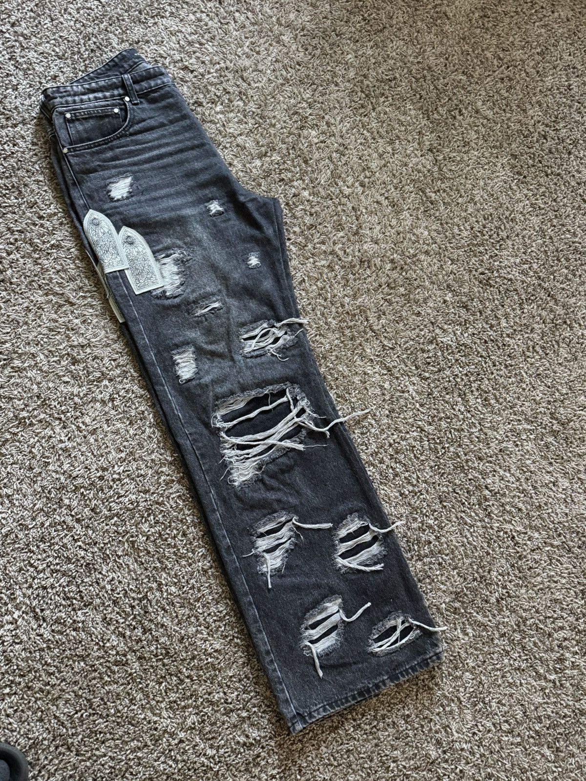 Who Decides War Who Decides War black washed jeans Size US 34 / EU 50 - 4 Thumbnail