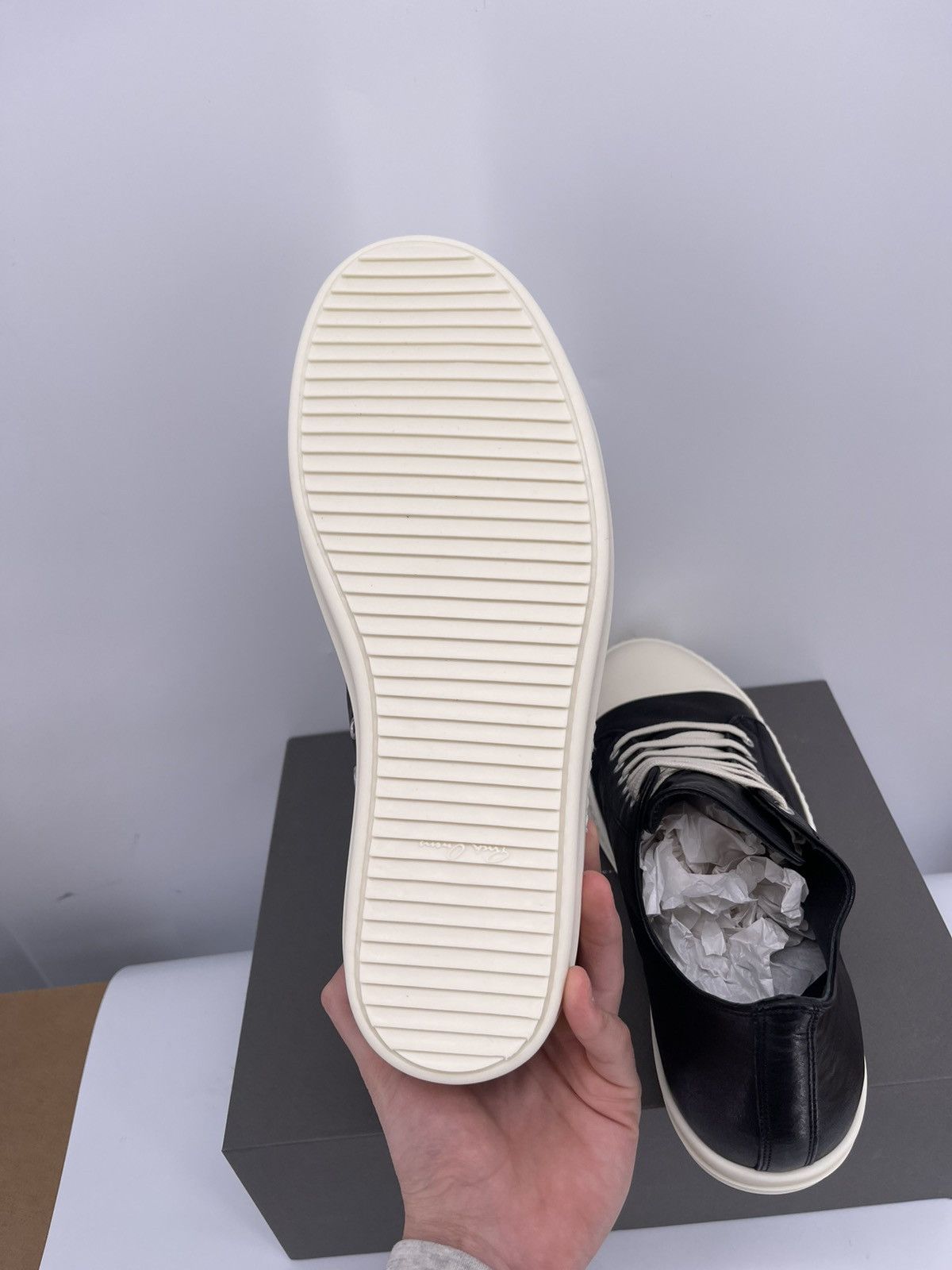 Rick Owens Rick Owens leather low top sneakers Size US 8 / EU 41 - 5 Thumbnail