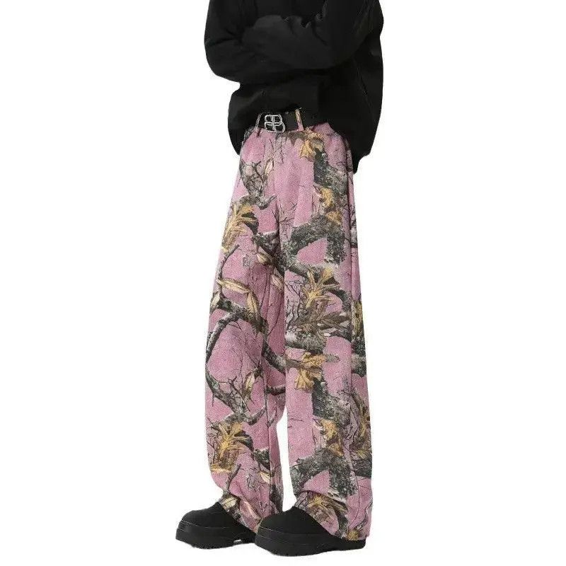 Japanese Brand Retro straight camouflage graffiti jeans Size US 32 / EU 48 - 5 Thumbnail
