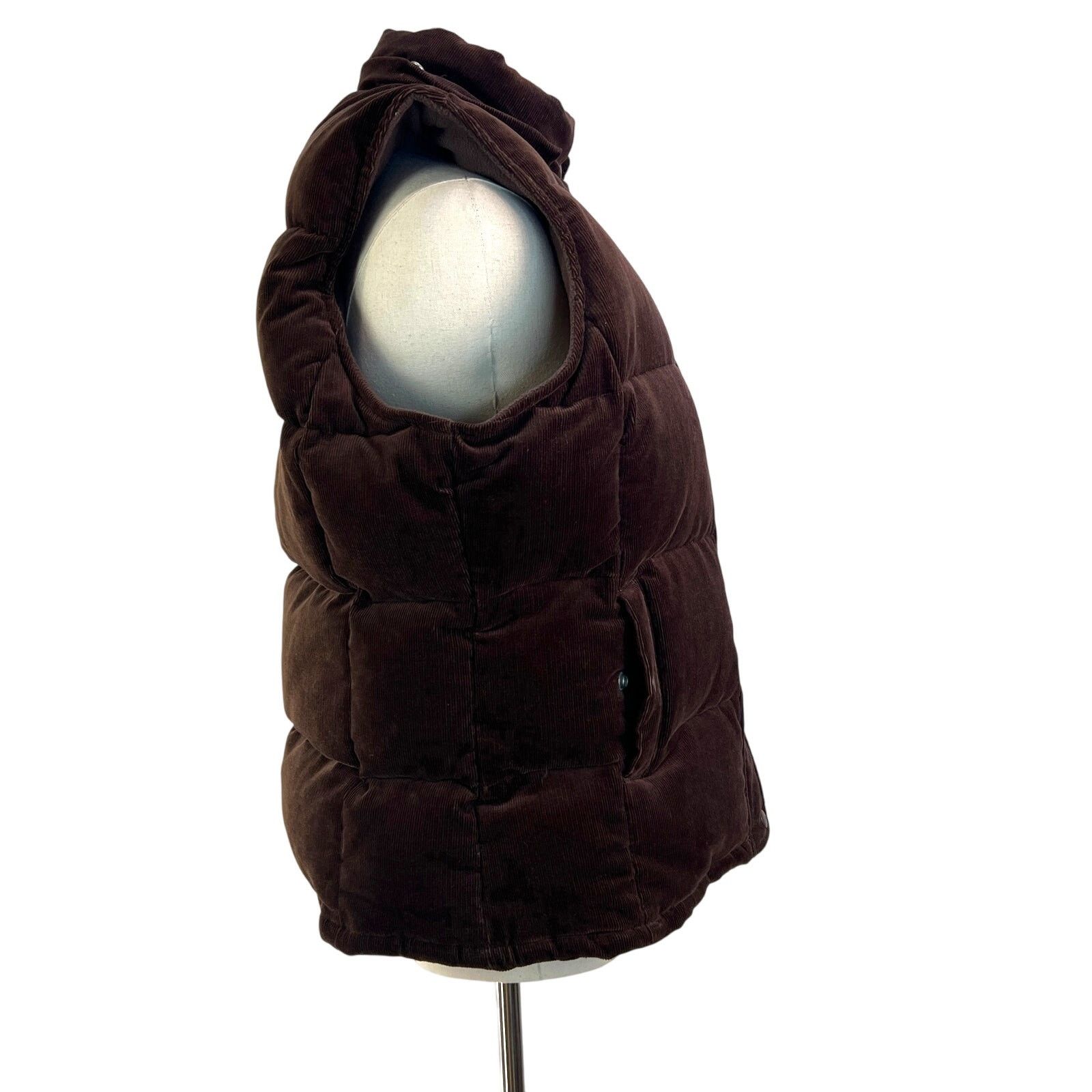Gap Vintage Y2K GAP Corduroy Down Puffer Vest Brown Size XL / US 12-14 / IT 48-50 - 7 Thumbnail