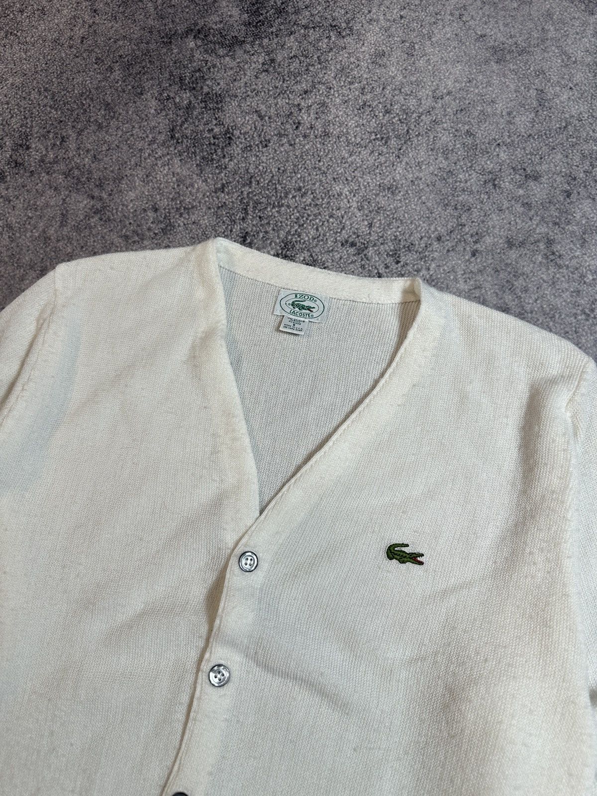 Lacoste Vintage Izod Lacoste Wool Cardigan Streetwear Style USA S Size US S / EU 44-46 / 1 - 2 Thumbnail