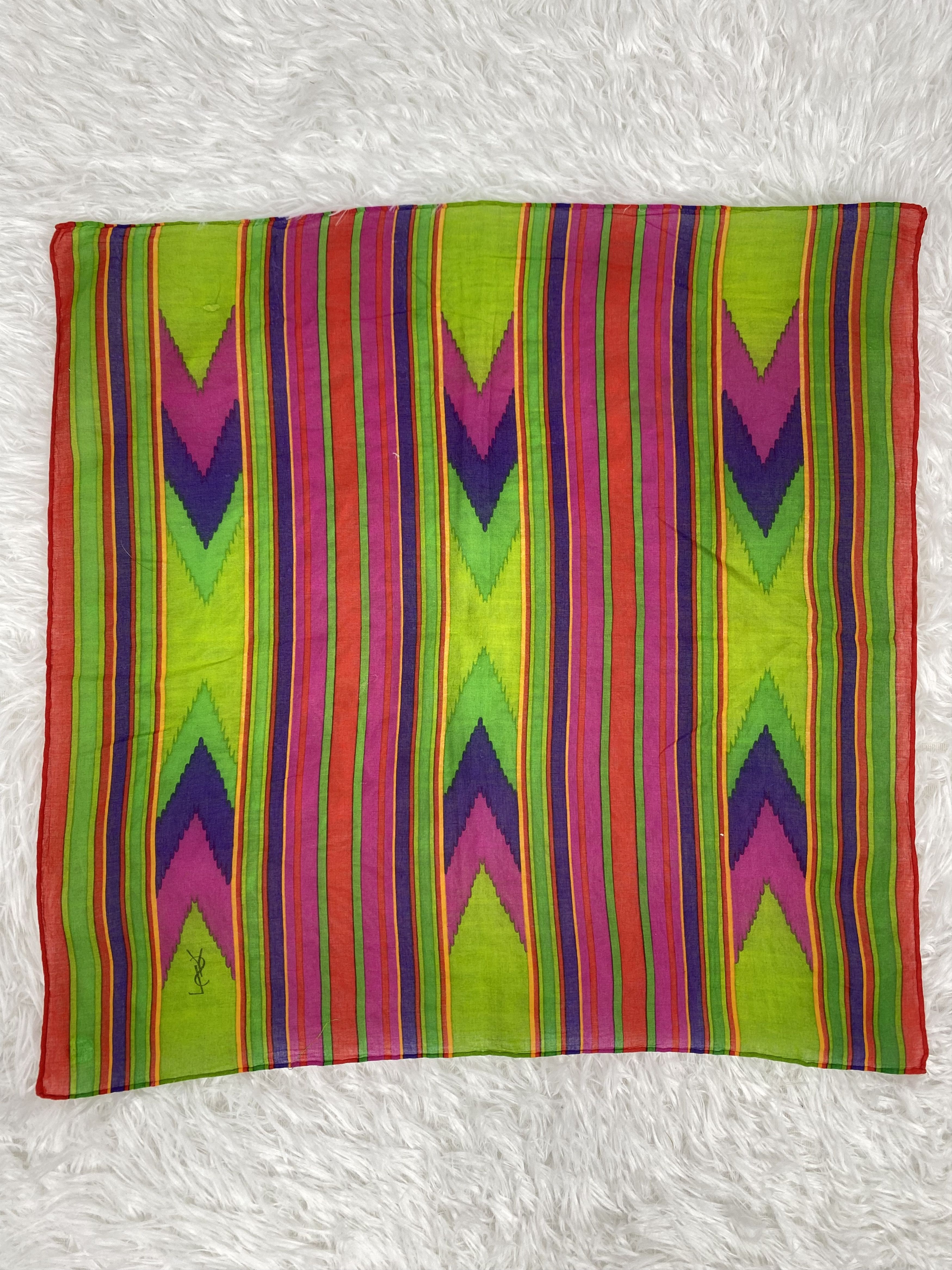 Yves Saint Laurent Vintage YSL Handkerchief Neckerchief PH0487 Size ONE SIZE - 4 Thumbnail