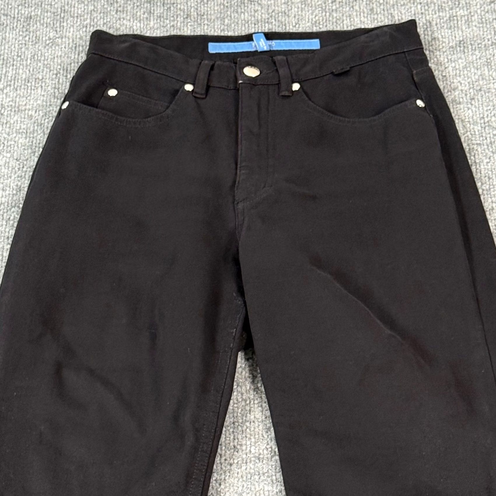Escada Escada Sport Black Linda Wide Leg Trousers Pants Made in Italy 26X29 Minimalist Size 26" / US 2 / IT 38 - 3 Thumbnail