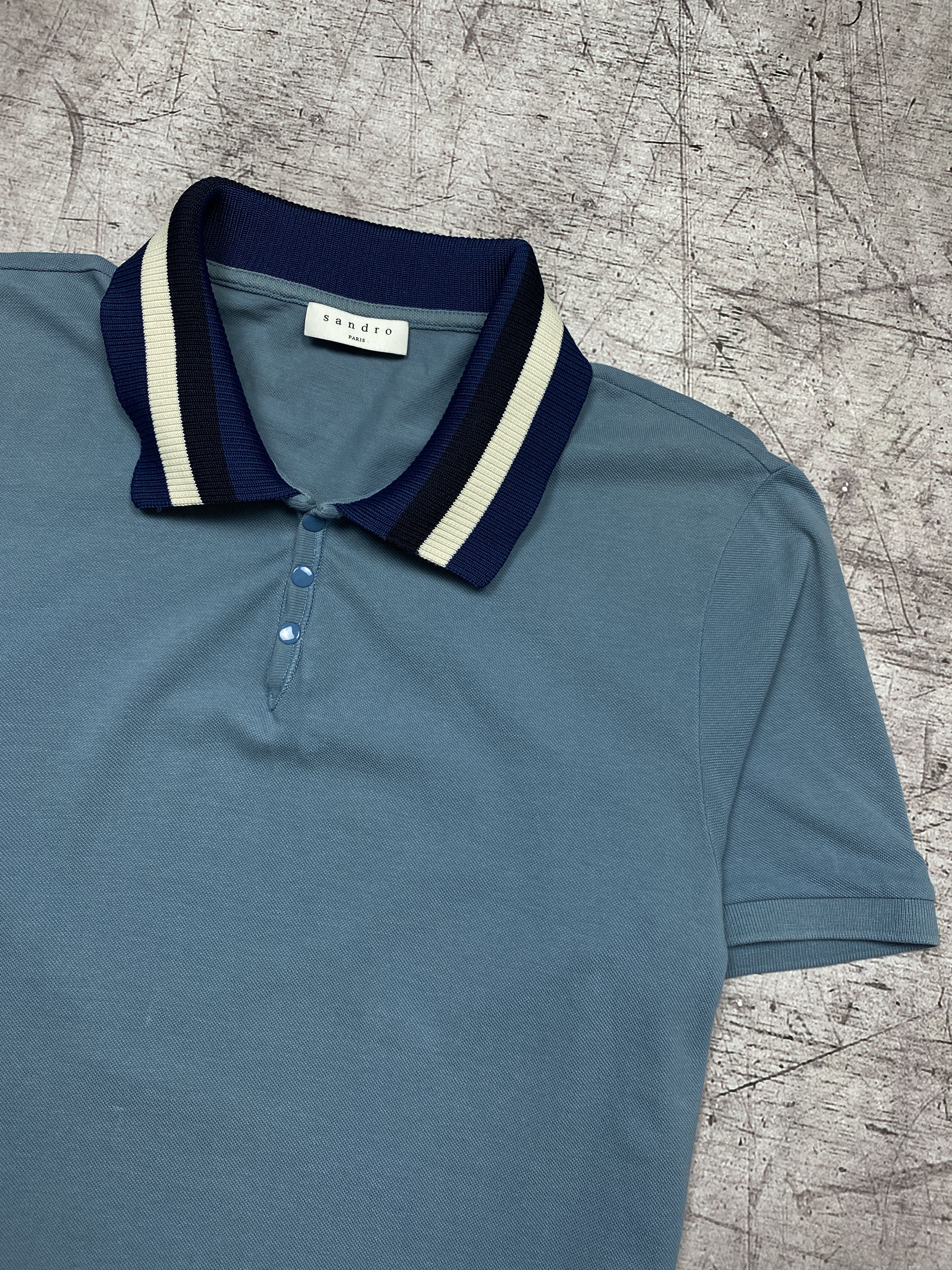 Other Sandro Paris Vintage Mens Polo Shirt Size US L / EU 52-54 / 3 - 2 Thumbnail