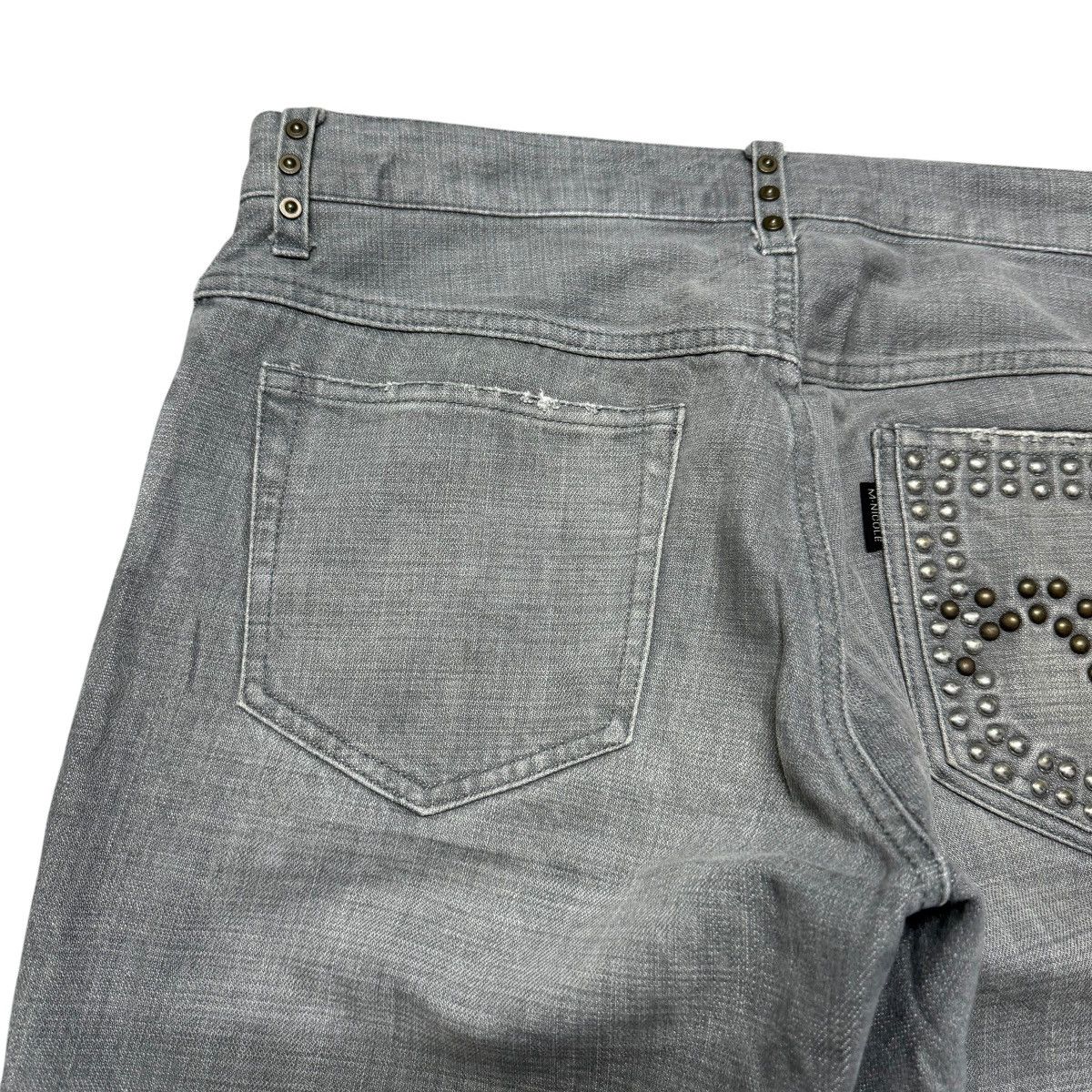 Japanese Brand Monsieur Nicole Denim Flare Jeans Studded Size US 33 - 10 Thumbnail